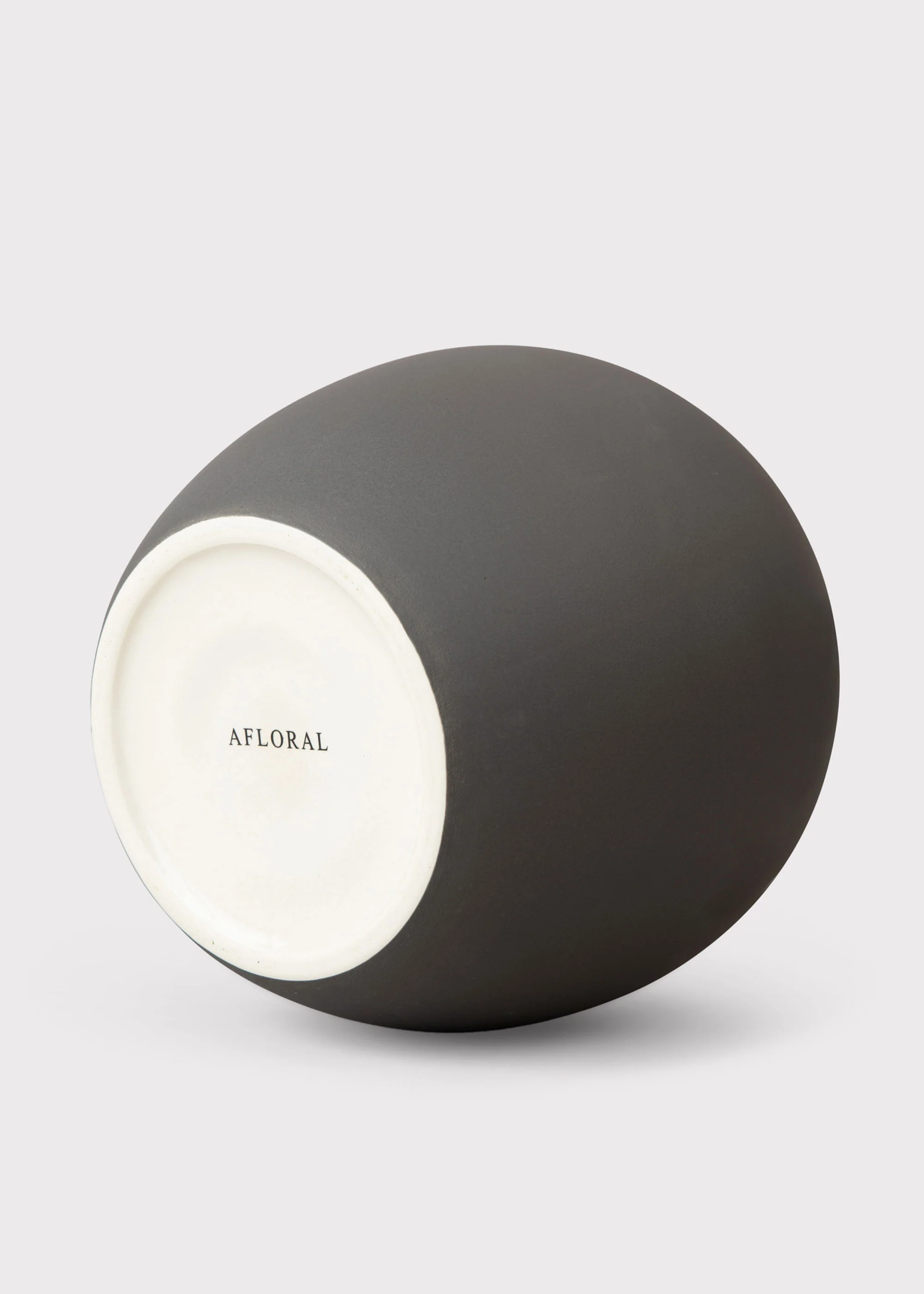 Afloral™ Edie Stoneware Vase in Matte Slate- 10.75" - Image 5