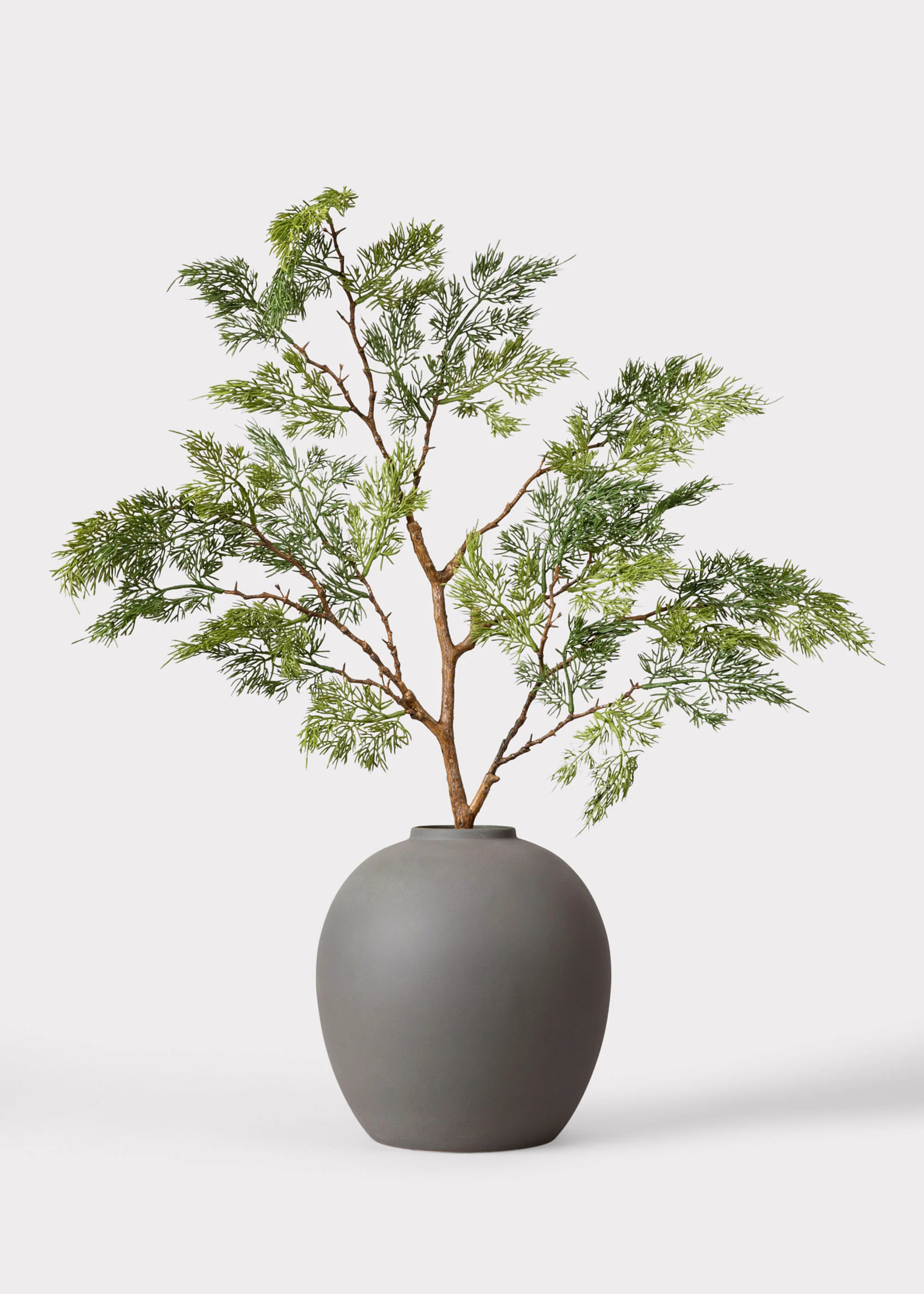 Afloral™ Edie Stoneware Vase in Matte Slate- 10.75" - Image 6
