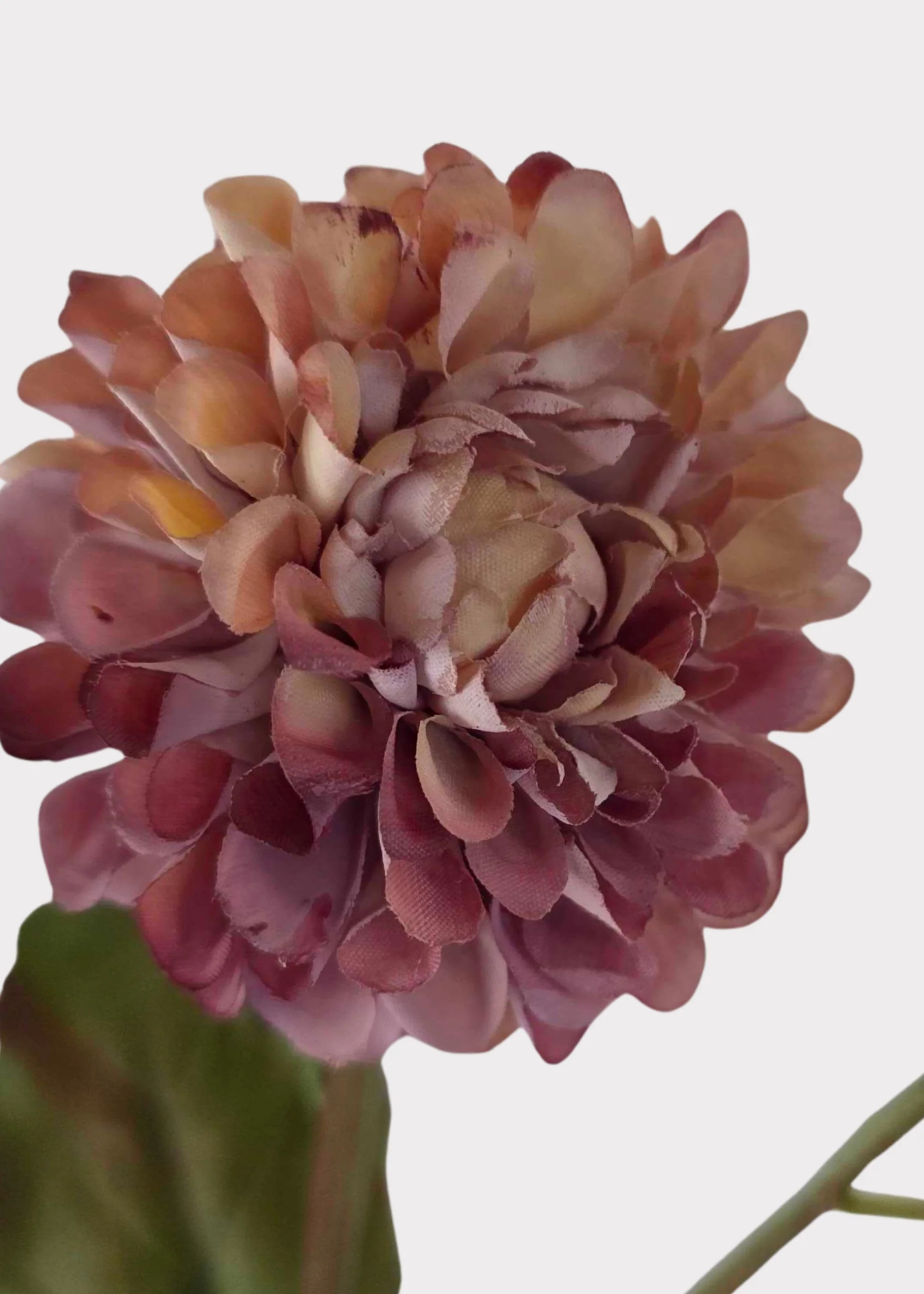 Antique Lavender Cream Artificial Dahlia Flower - 20" - Image 3