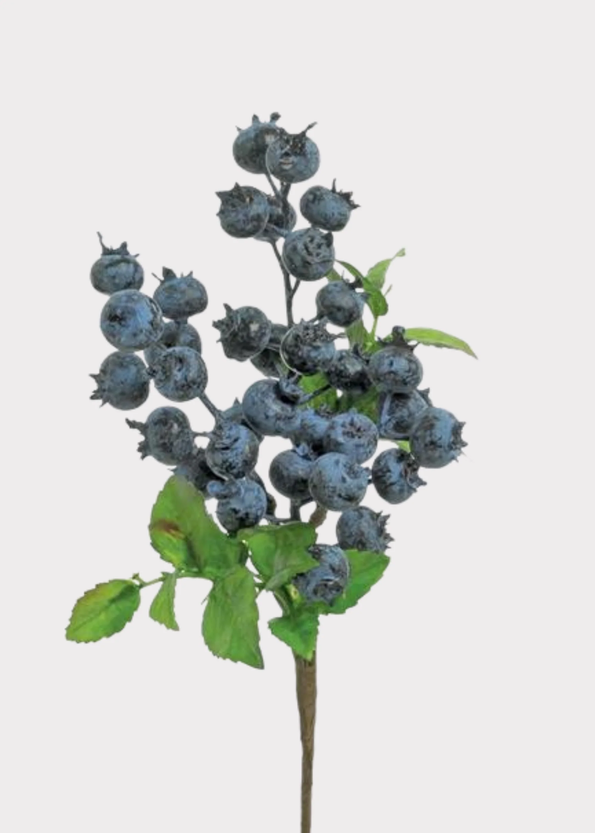 Artificial Berries Rose Hip Berry Pod Pick in Blue - 14"