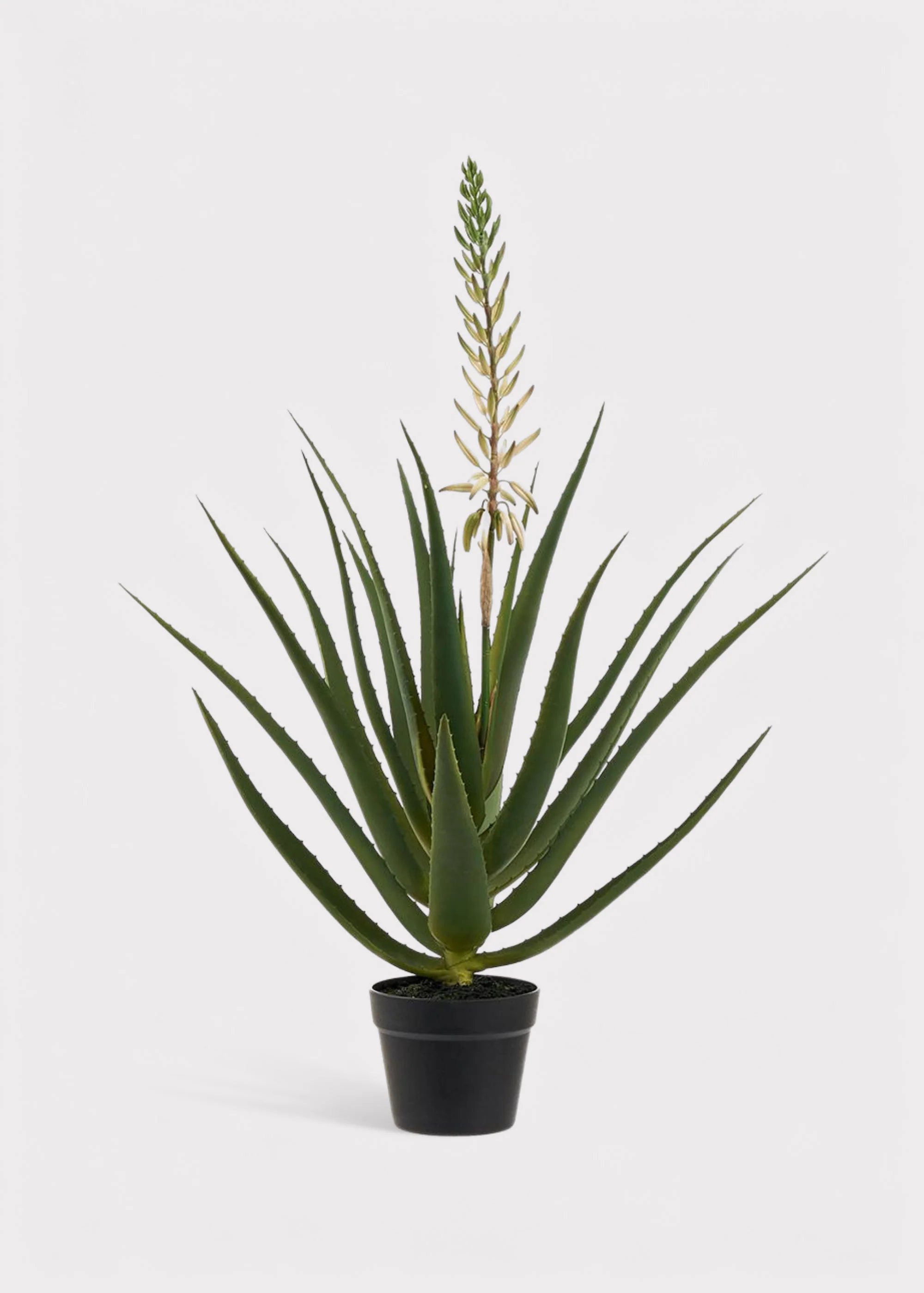 Artificial Blooming Agave Cactus Potted Plant - 36"