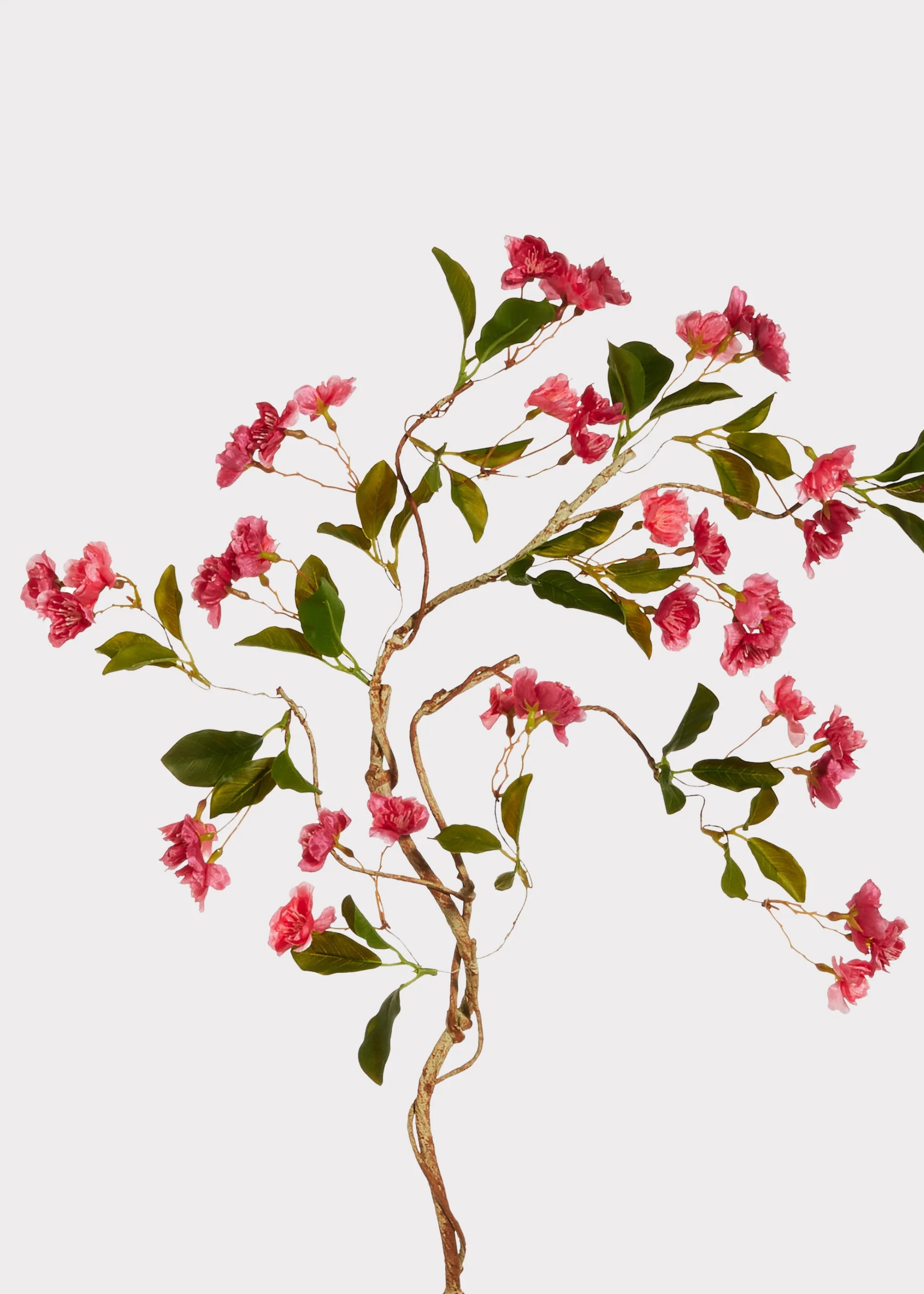 Artificial Blooming Cherry Blossom Branch in Pink - 35"