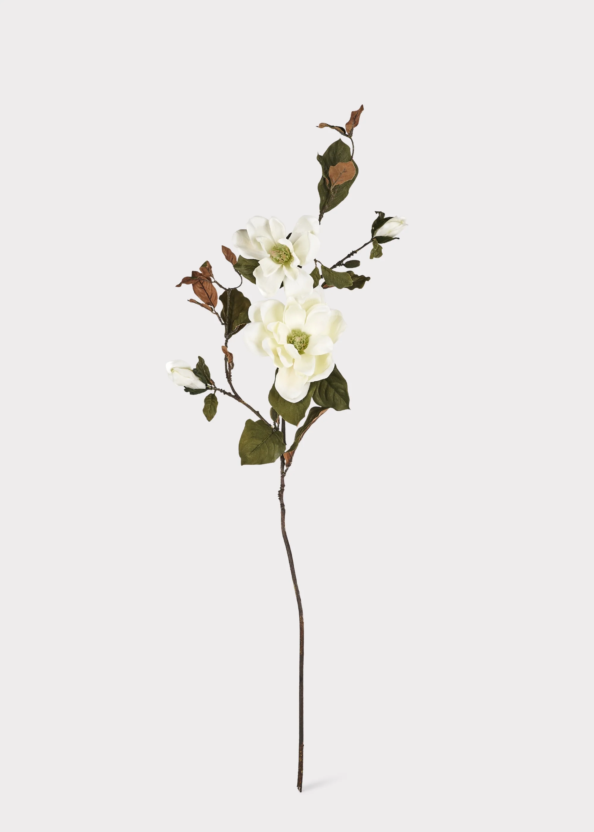 Artificial Blooming Magnolia Branch in Cream - 38" - Image 3