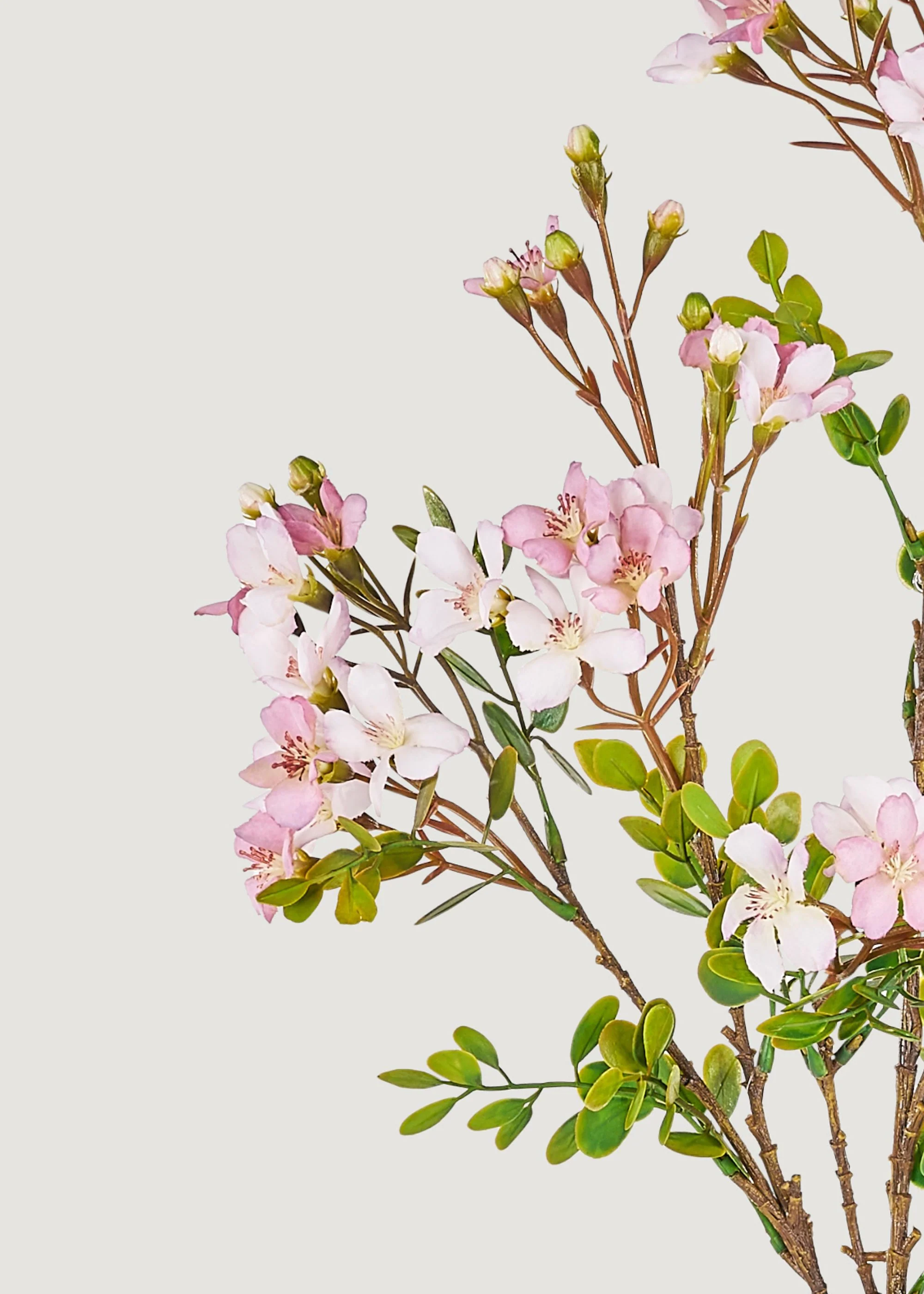 Artificial Blossom Flower Branch in Pale Pink - 33.5" - Image 3