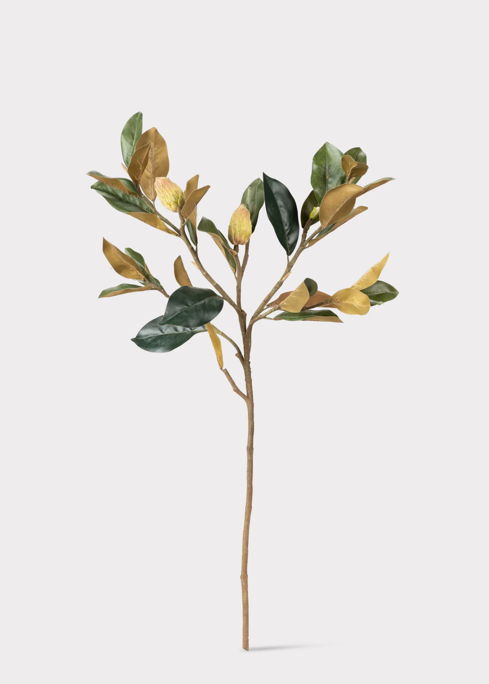 Artificial Budding Magnolia Leaf Branch - 37" - Image 3