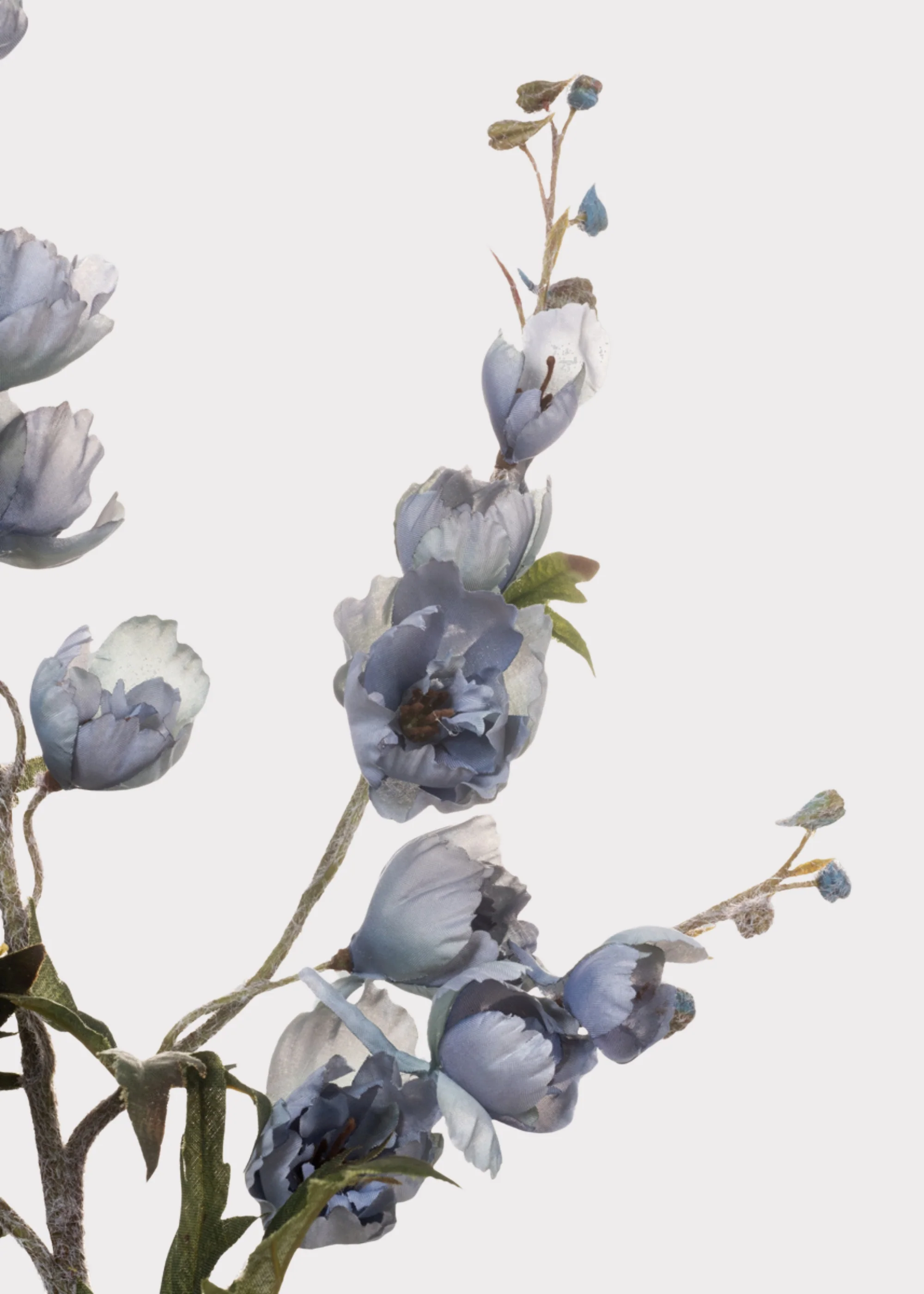 Artificial Delphinium Wildflower in Dusty Blue - 40.5" - Image 5