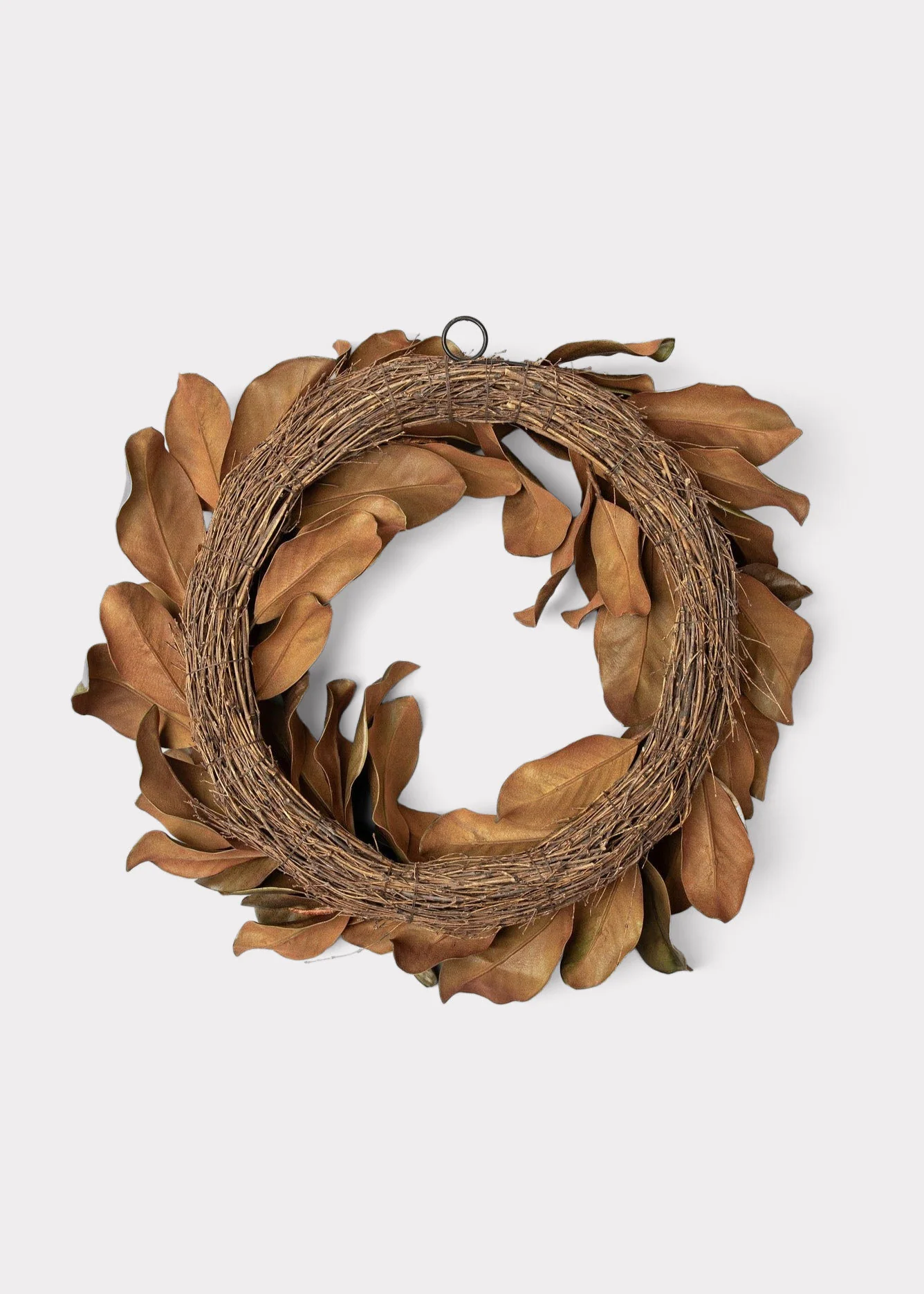 Premium Real Touch Artificial Magnolia Wreath - 26" - Image 3