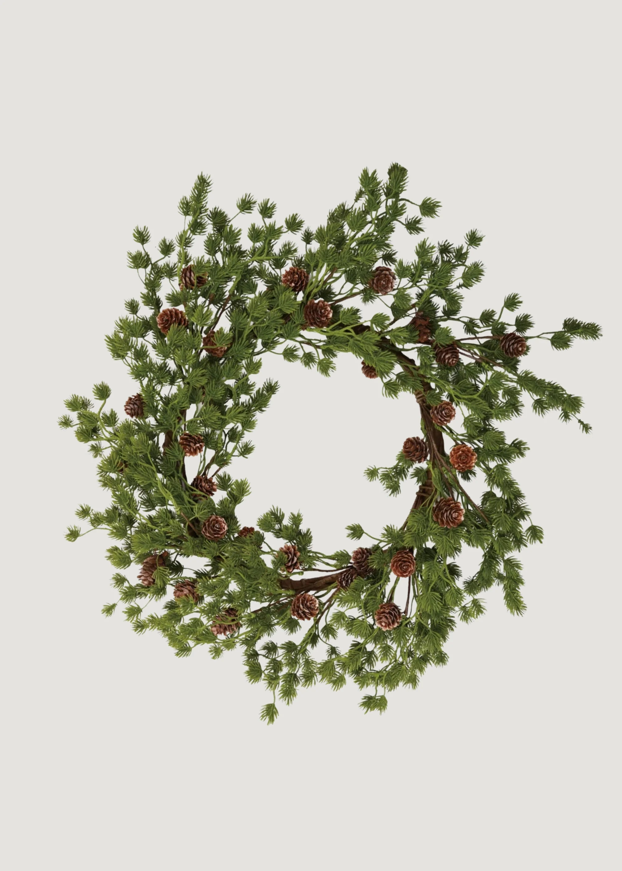 Artificial Fir Foliage and Pine Cone Holiday Wreath - 22"