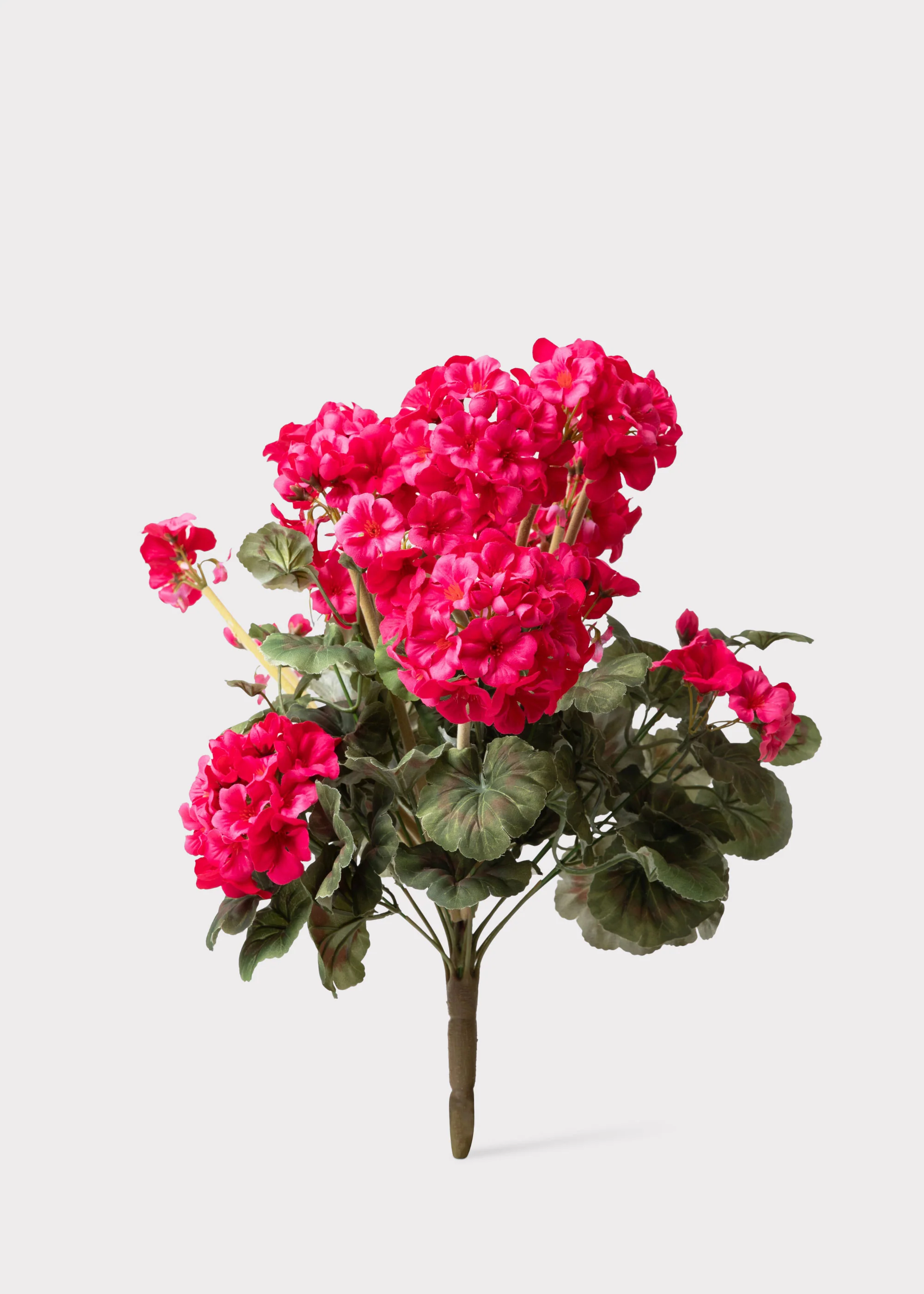 Artificial Geranium Flower Bush in Dark Pink - 19.5" - Image 4