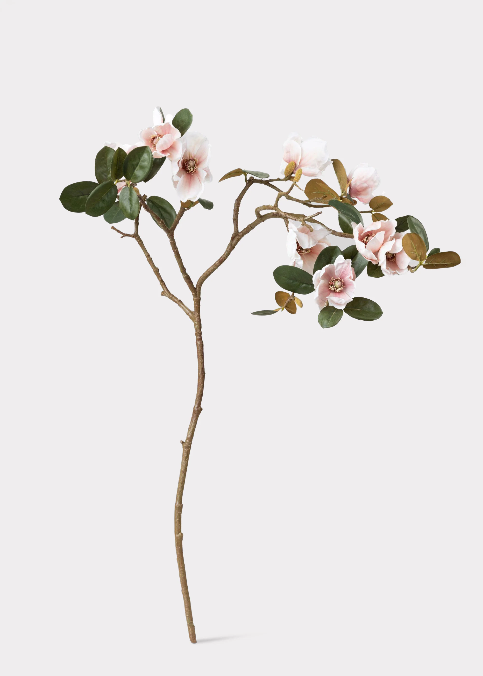 Artificial Magnolia Flower Branch in Blush - 40" - Image 5
