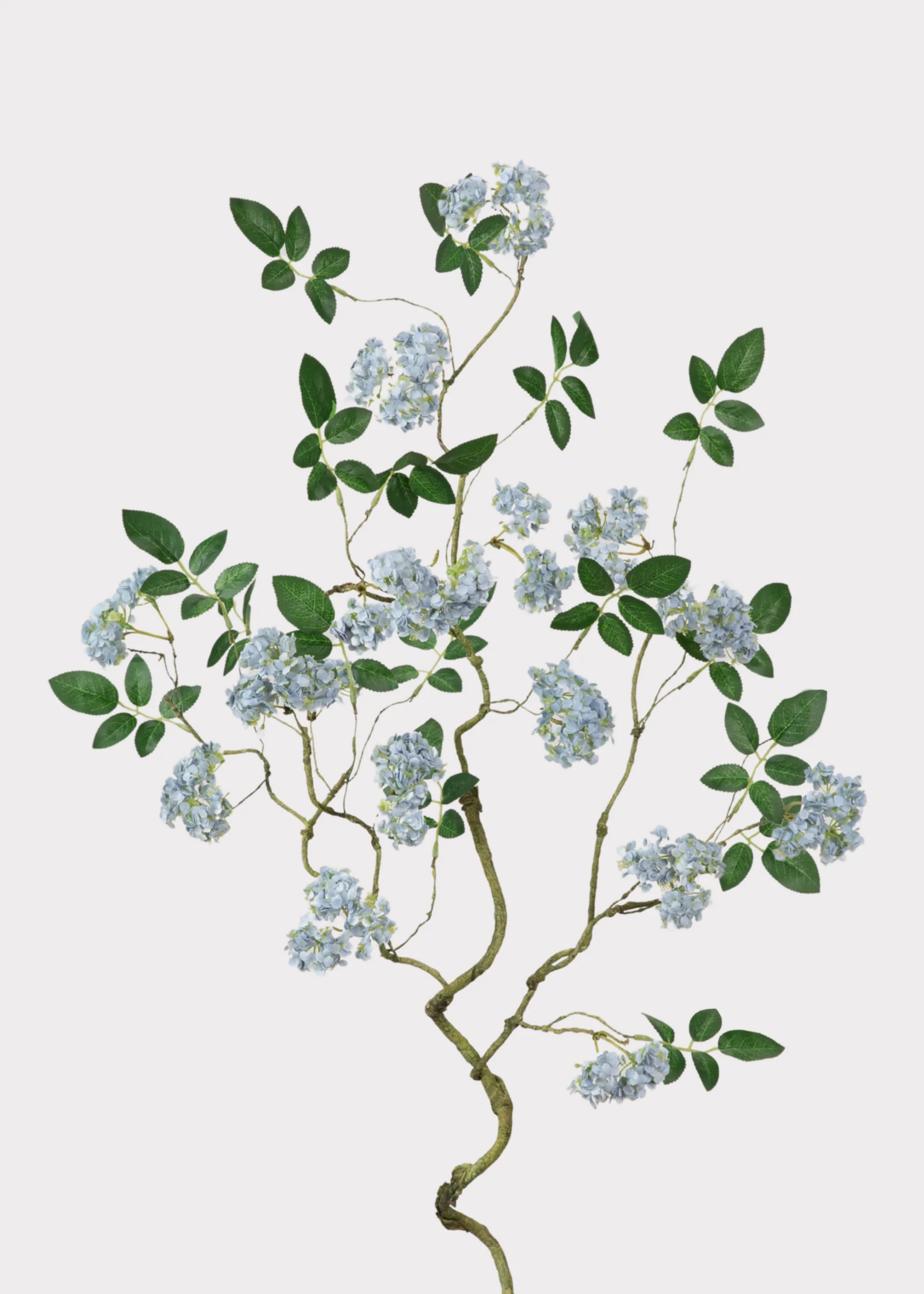 Artificial Spring Blossom Flower Branch in Blue - 41"