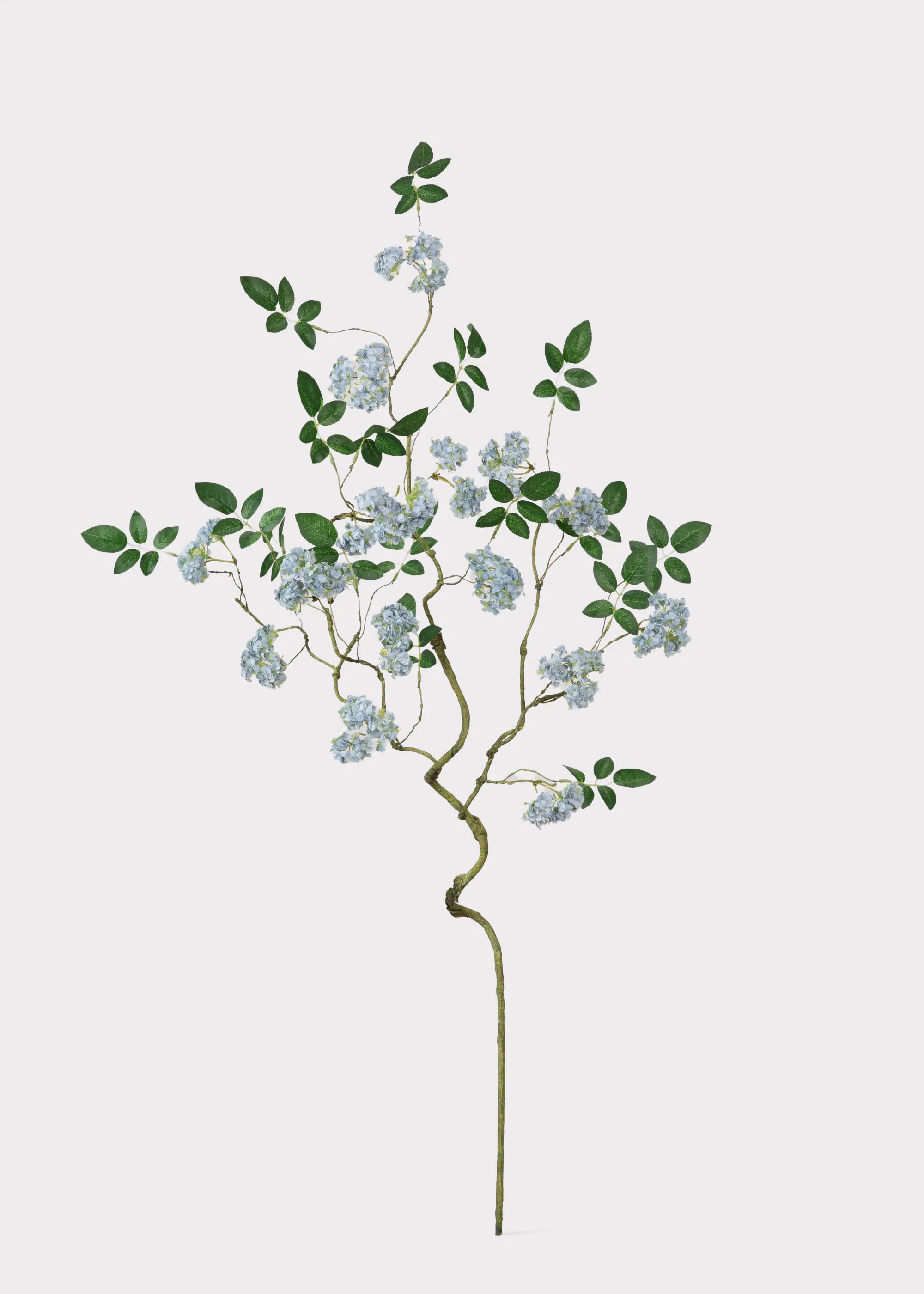 Artificial Spring Blossom Flower Branch in Blue - 41" - Image 5