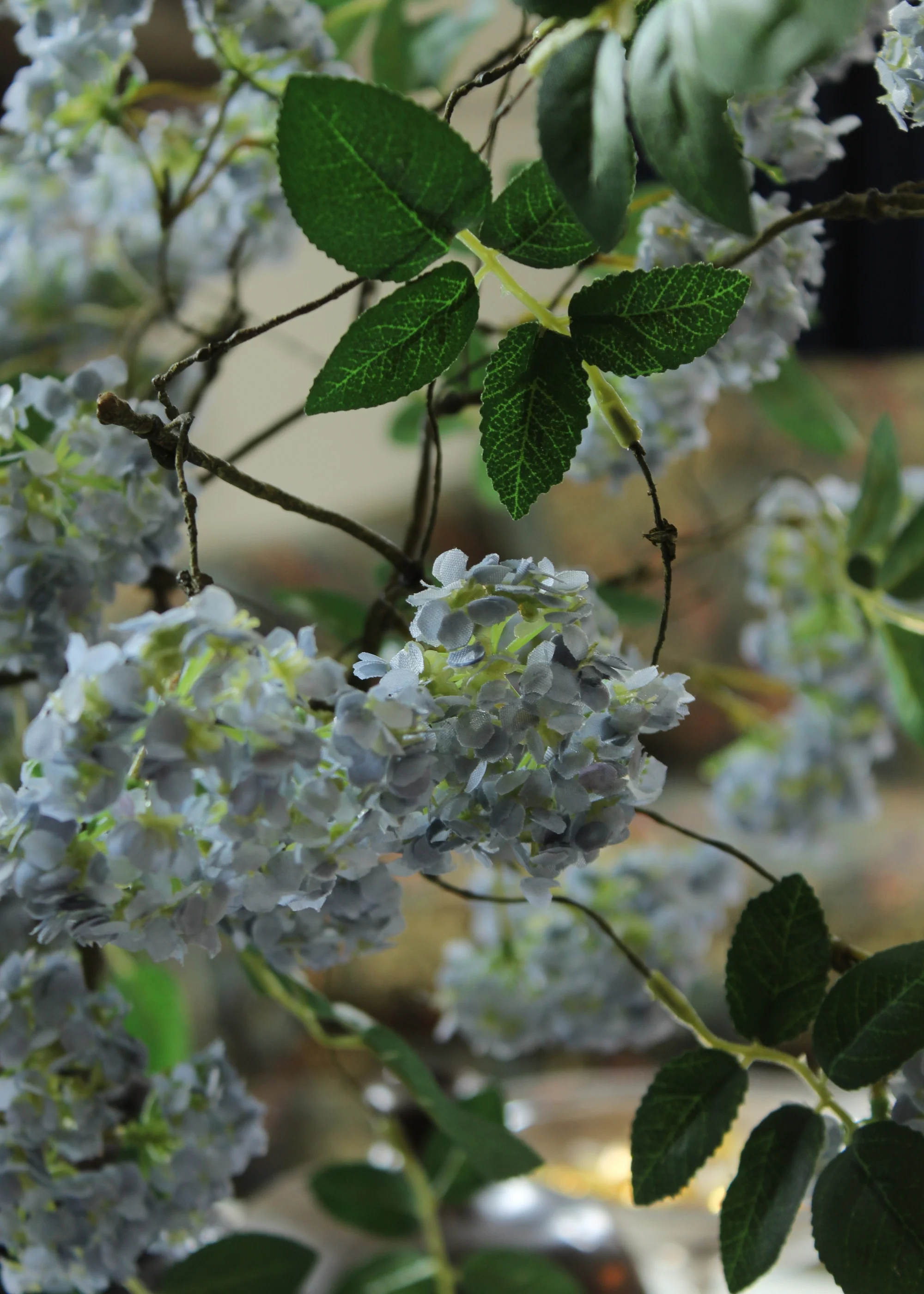 Artificial Spring Blossom Flower Branch in Blue - 41" - Image 6