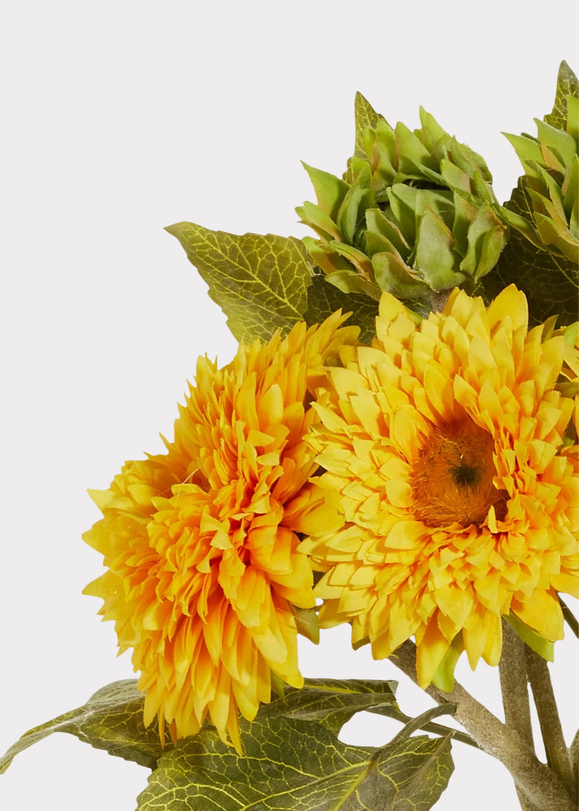 Artificial Sunflower Bundle in Yellow - 18" - Image 2