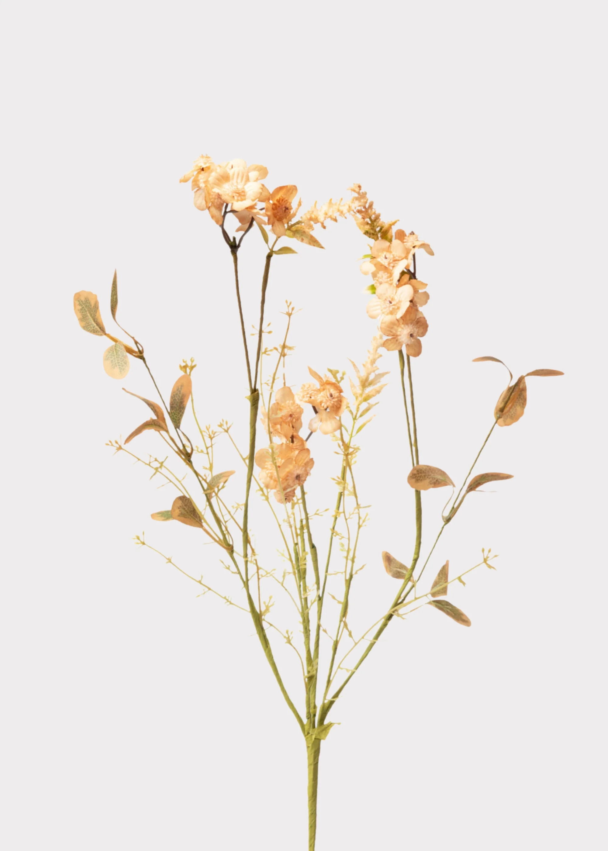 Artificial Wildflower Spray in Vintage Peach - 20.5"