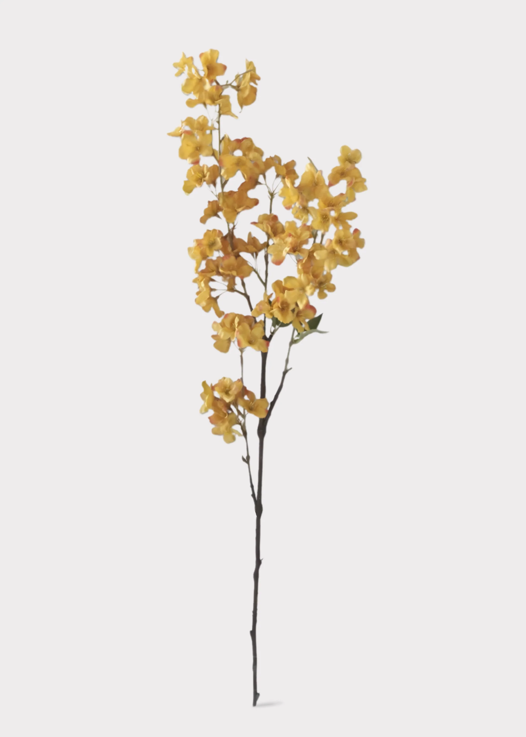 Autumn Fake Cherry Blossom Branch in Golden Yellow - 42" - Image 2
