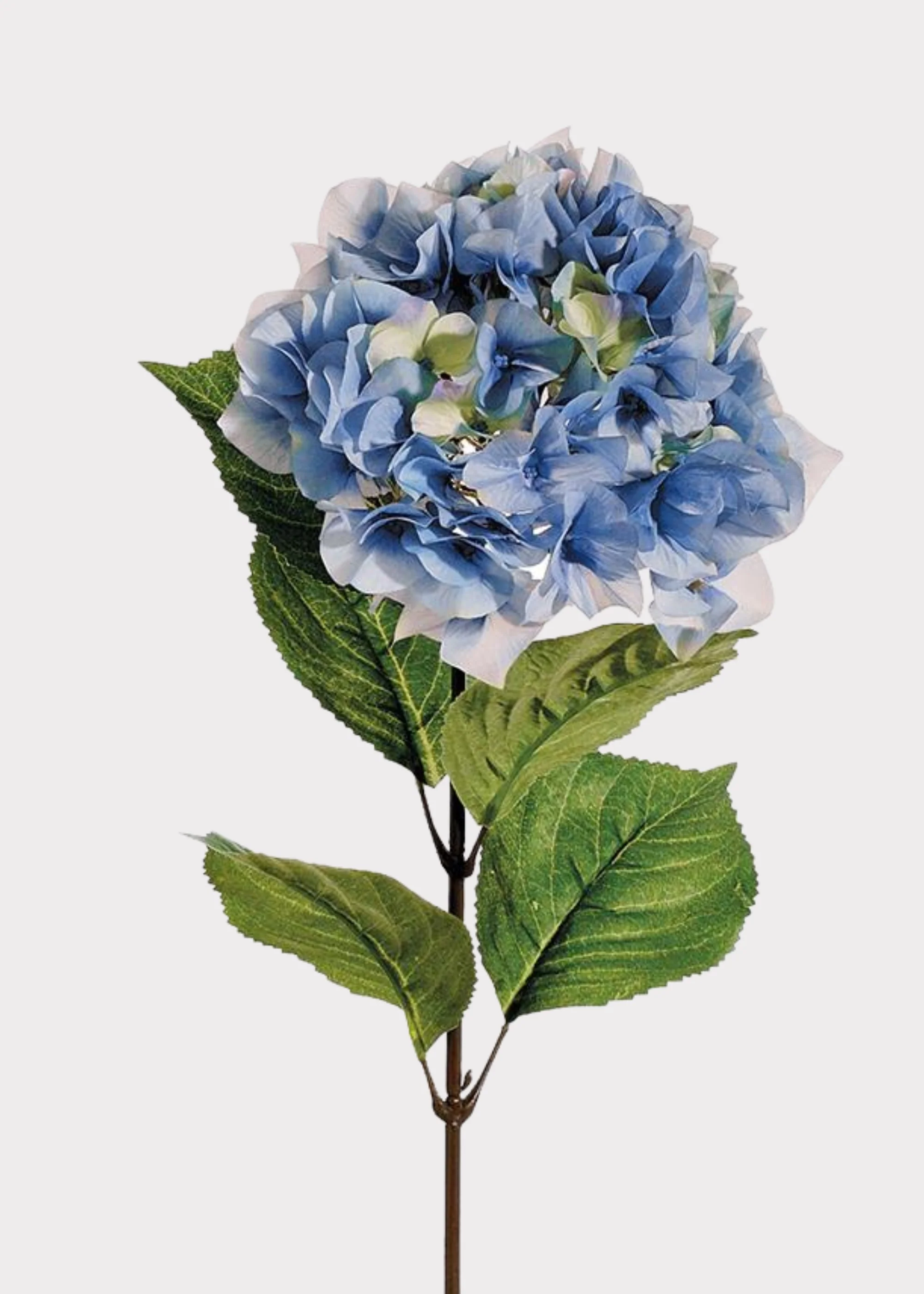 Blue and Green Fake Hydrangea Flower - 29"