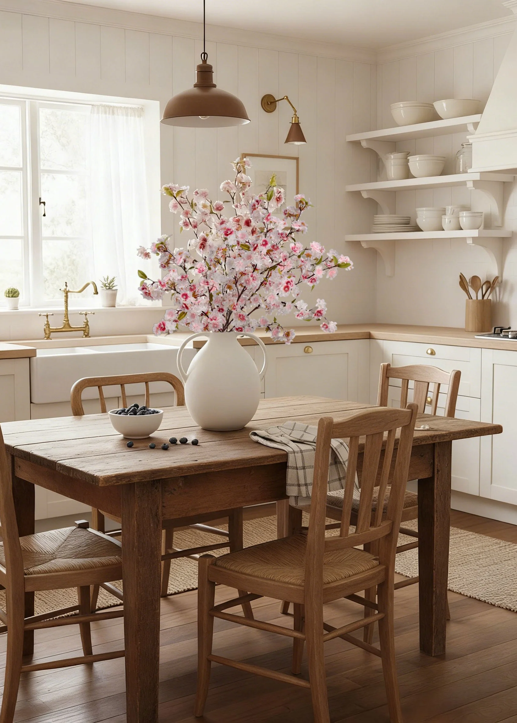 Blush Pink Fake Cherry Blossom Bundle - 43" - Image 2