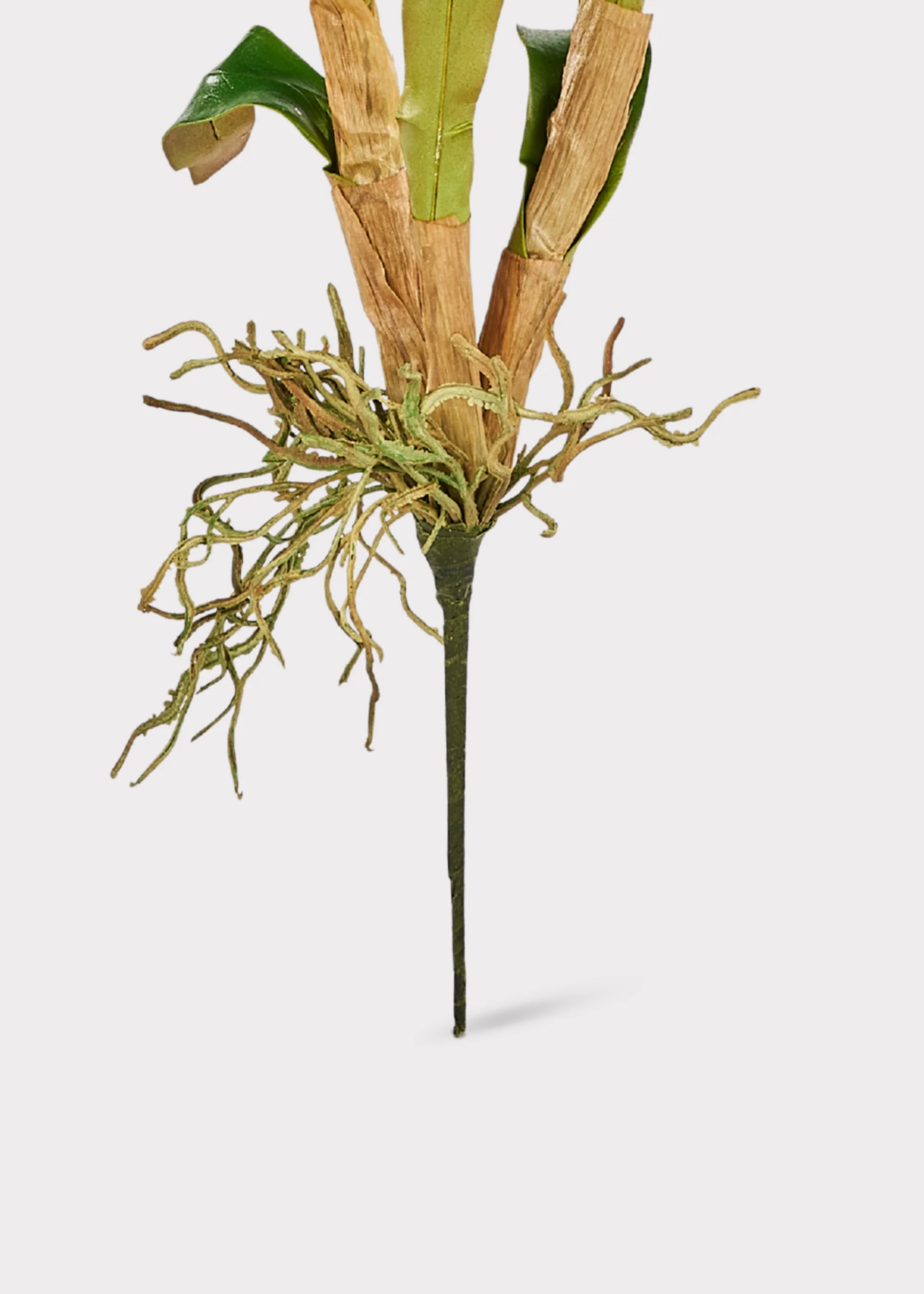 Brown and White Artificial Dendrobium Orchid Plant - 35" - Image 4