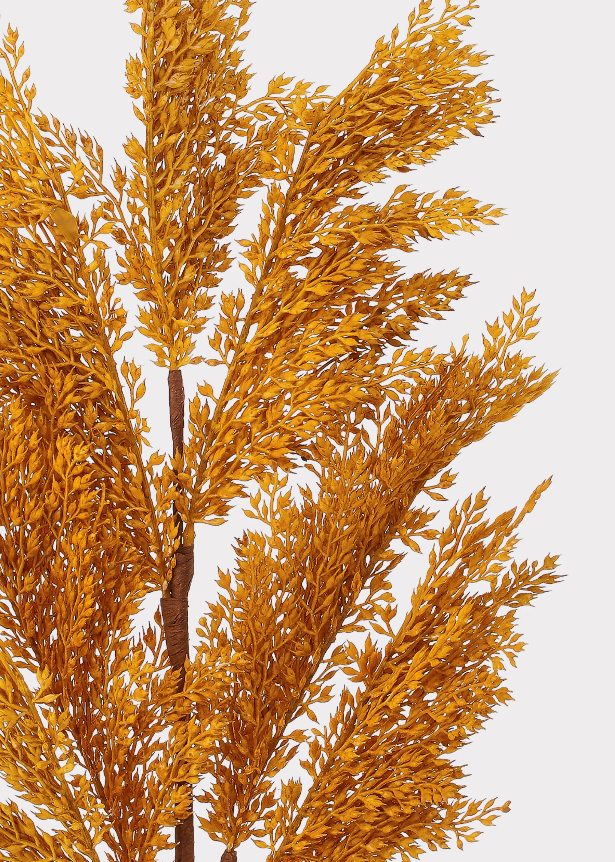 Brown and Yellow Gold Fake Autumn Broom Corn Grass - 30" - Image 2