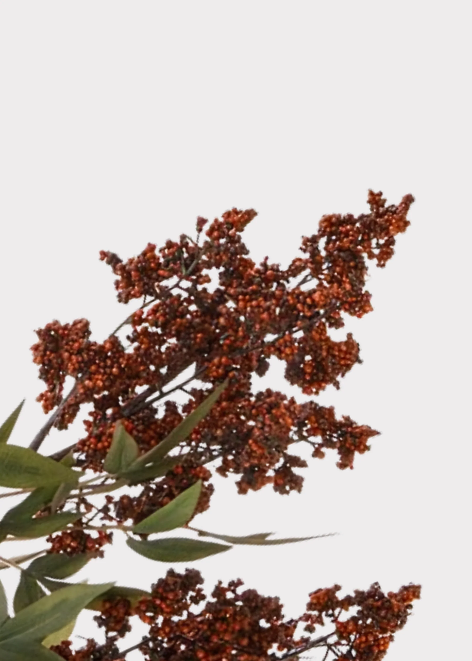 Burgundy Fake Hanging Nandina Berry Branch - 45" - Image 4
