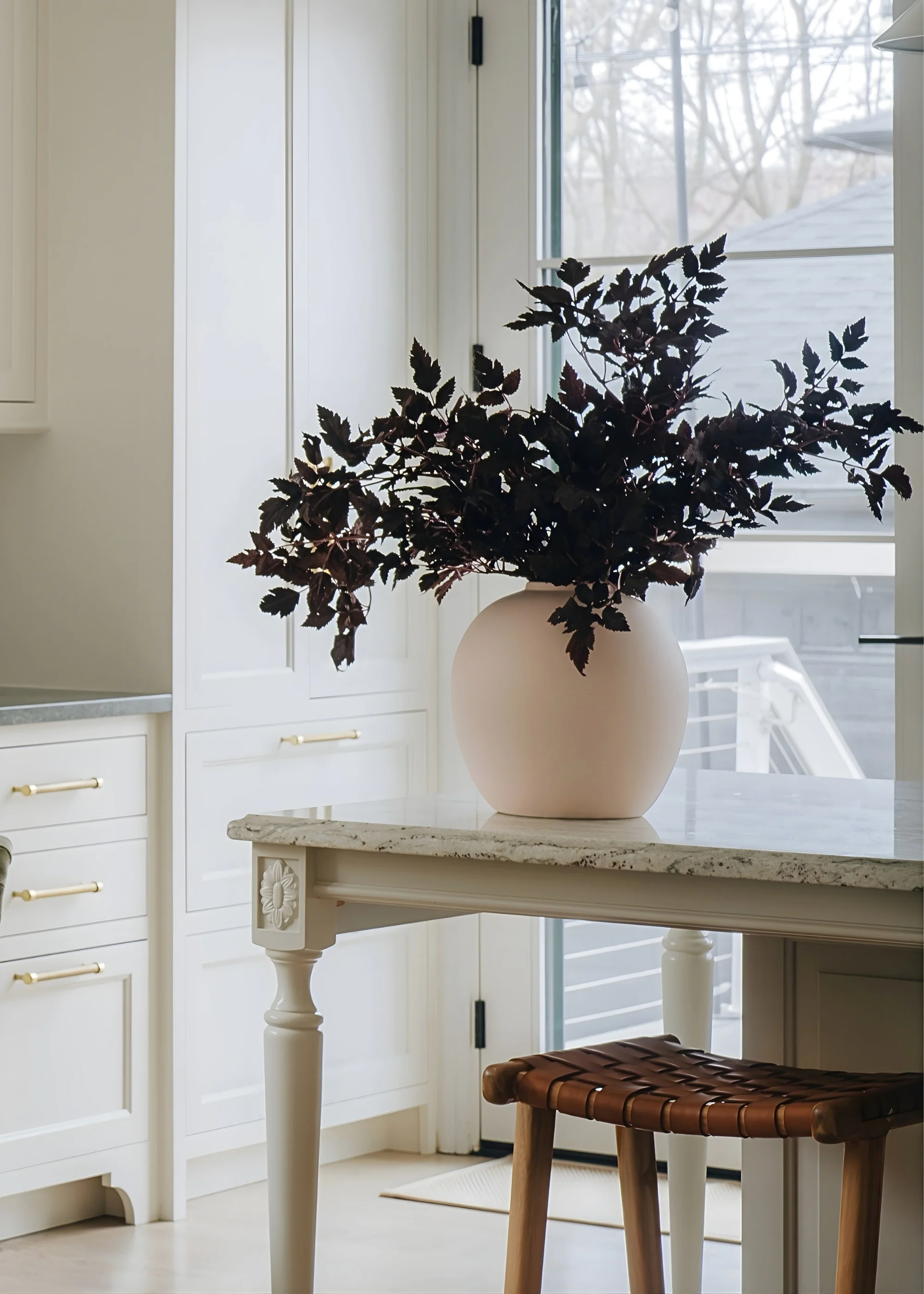 Afloral™ Large Vase in Matte Bailey Cream - 10.75" - Image 4