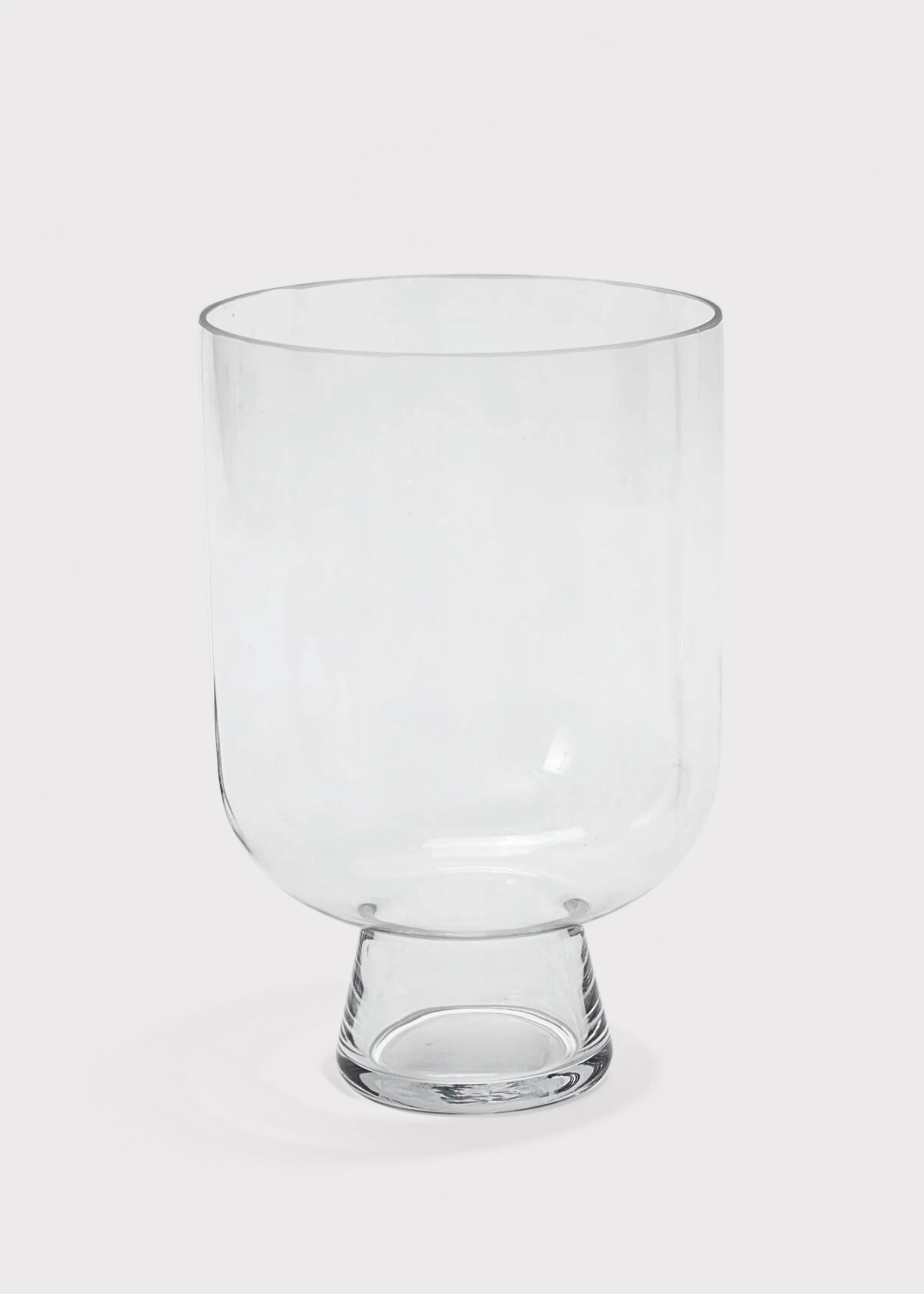 Clear Glass Reservoir Terrarium Footed Vase - 13" - Image 2