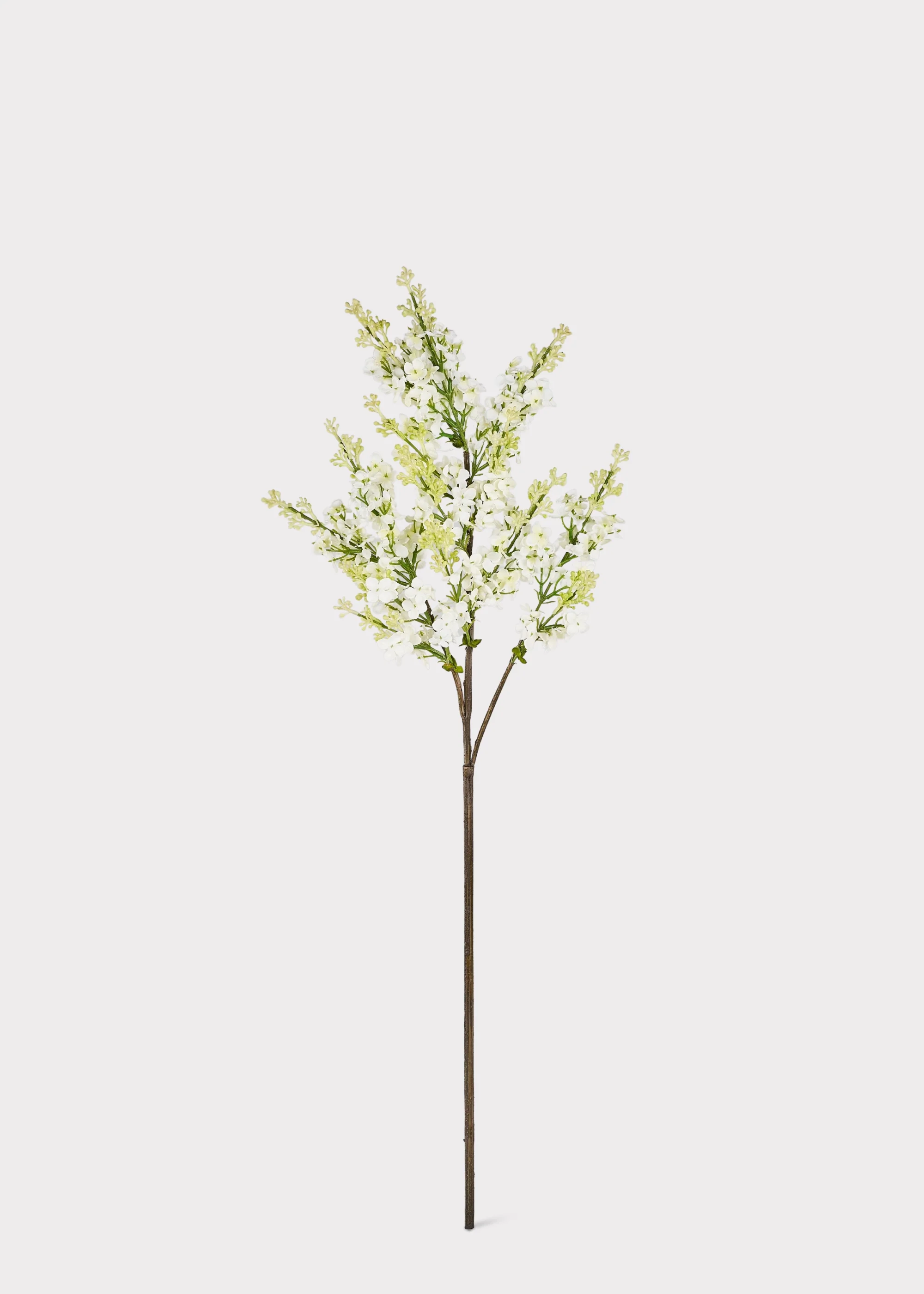 Cream Artificial Blooming Lilac Branch - 30" - Image 4