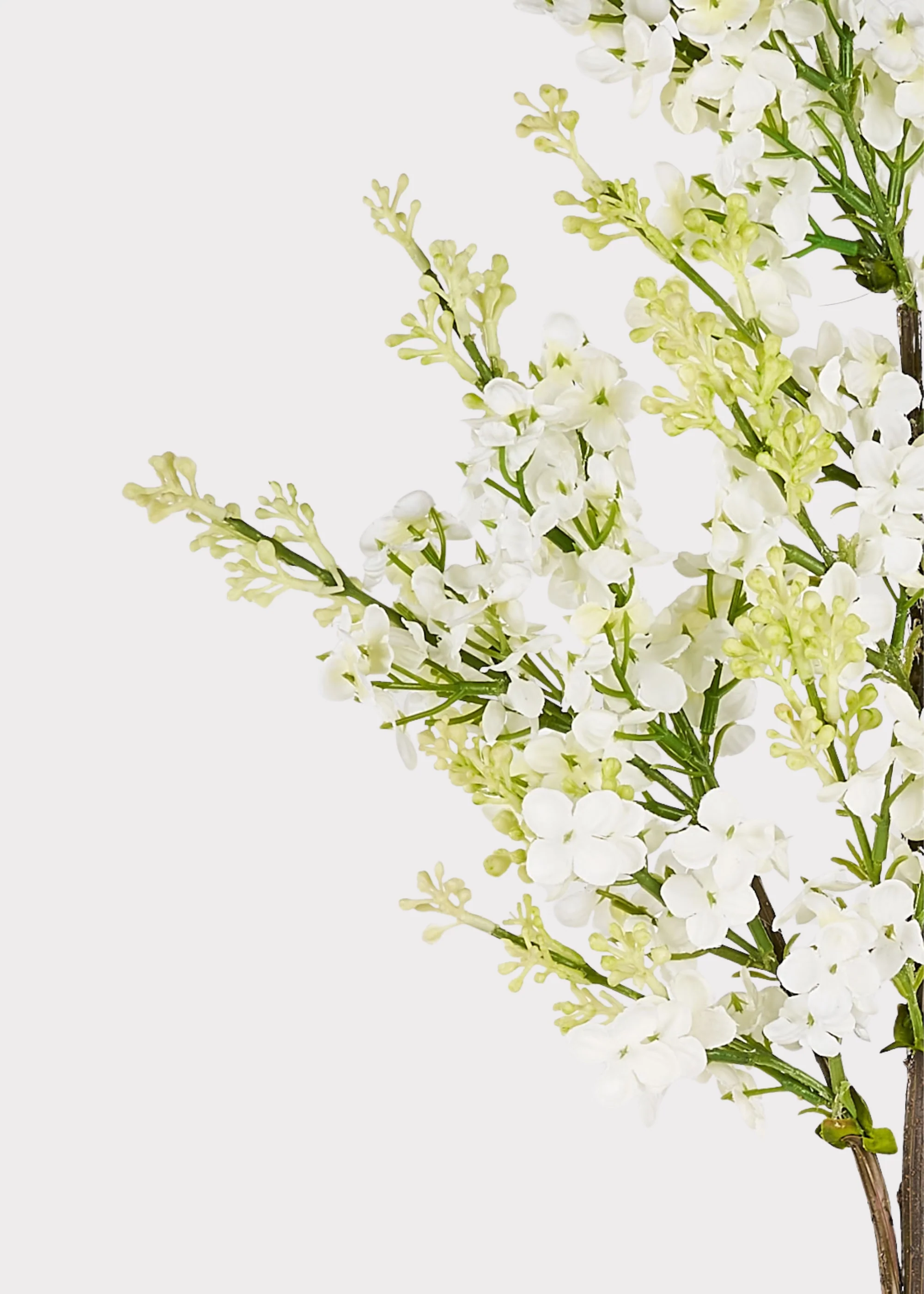 Cream Artificial Blooming Lilac Branch - 30" - Image 5