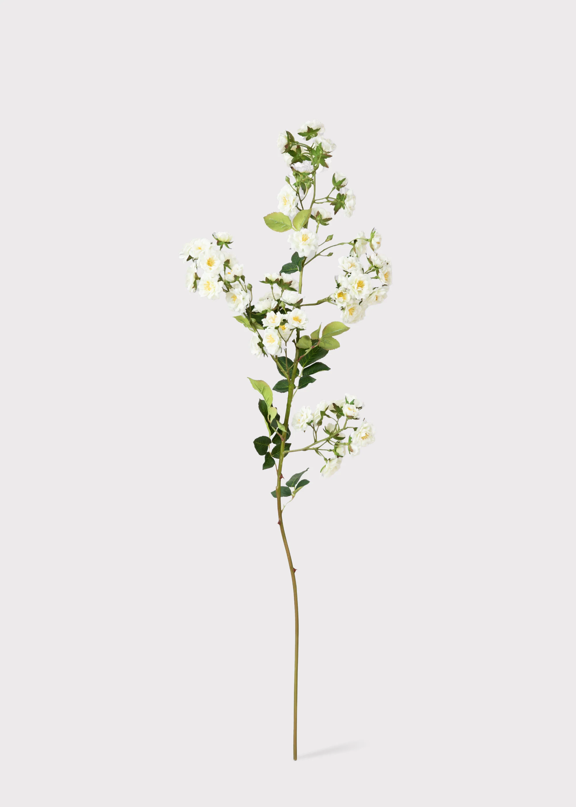 Climbing Fake Roses Branch in Cream White - 33" - Image 3