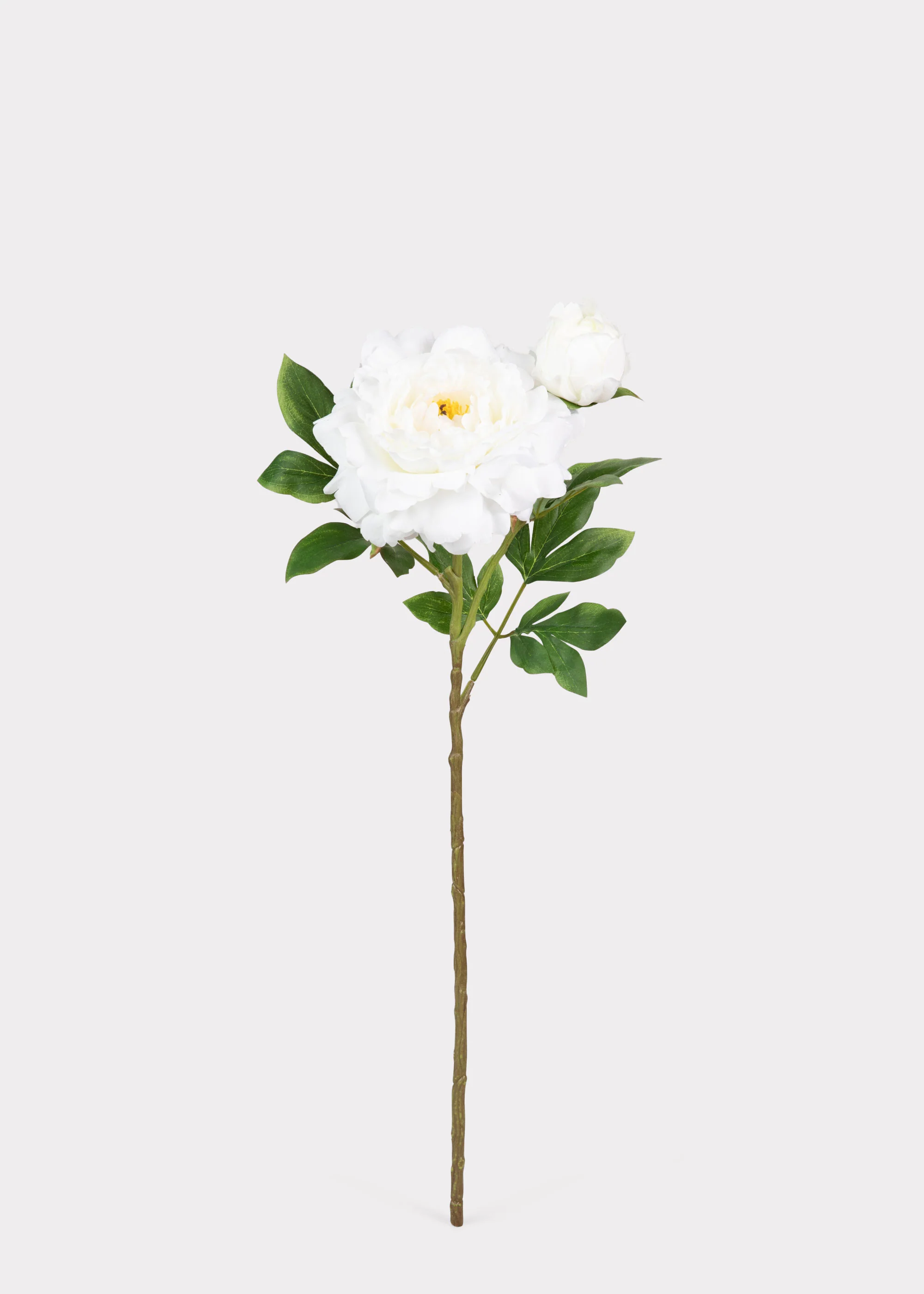 Deluxe White Queen Garden Peony Fake Flower - 30" - Image 3
