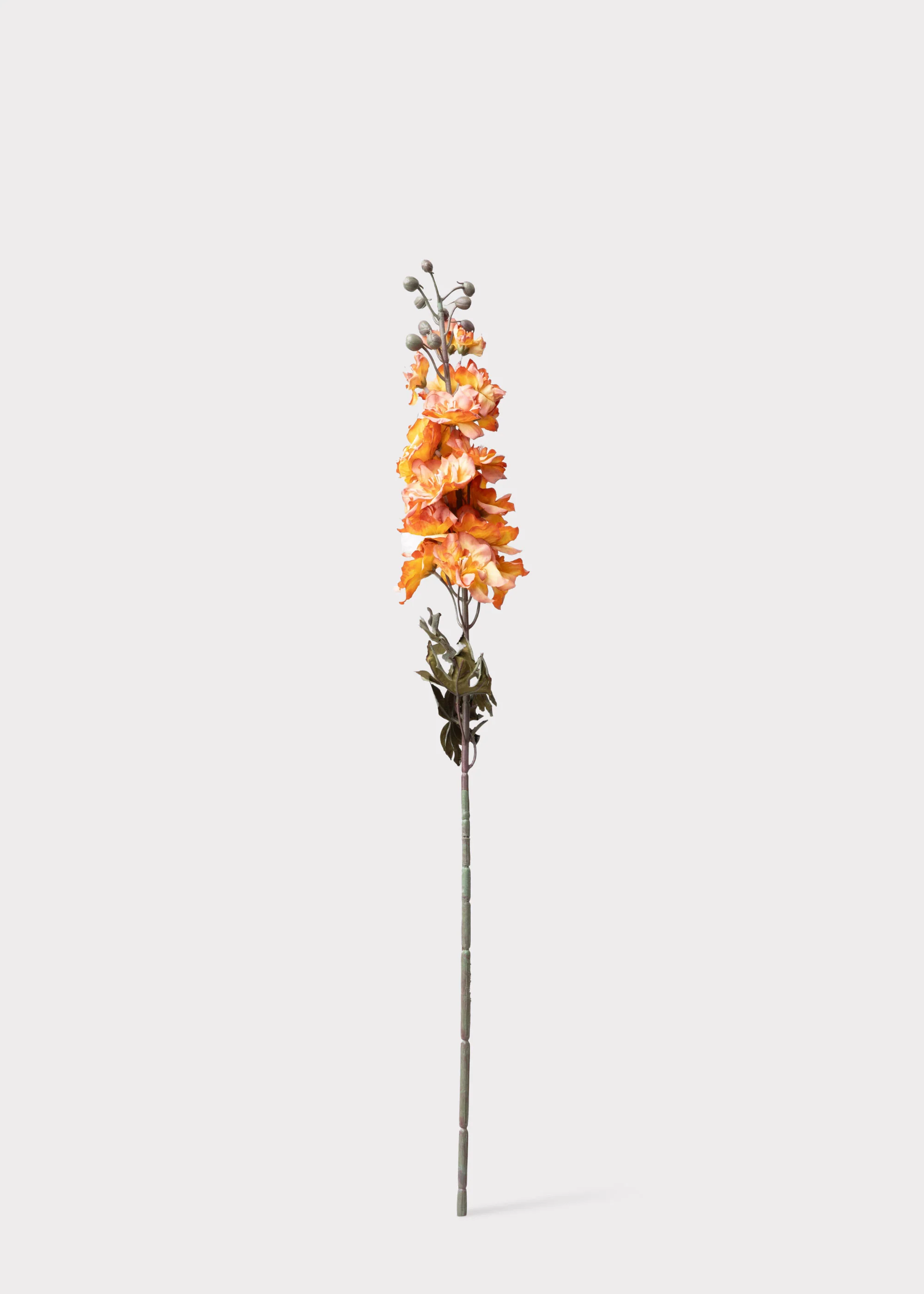 Artificial Larkspur Flower in Orange and Pink - 31.5" - Image 4