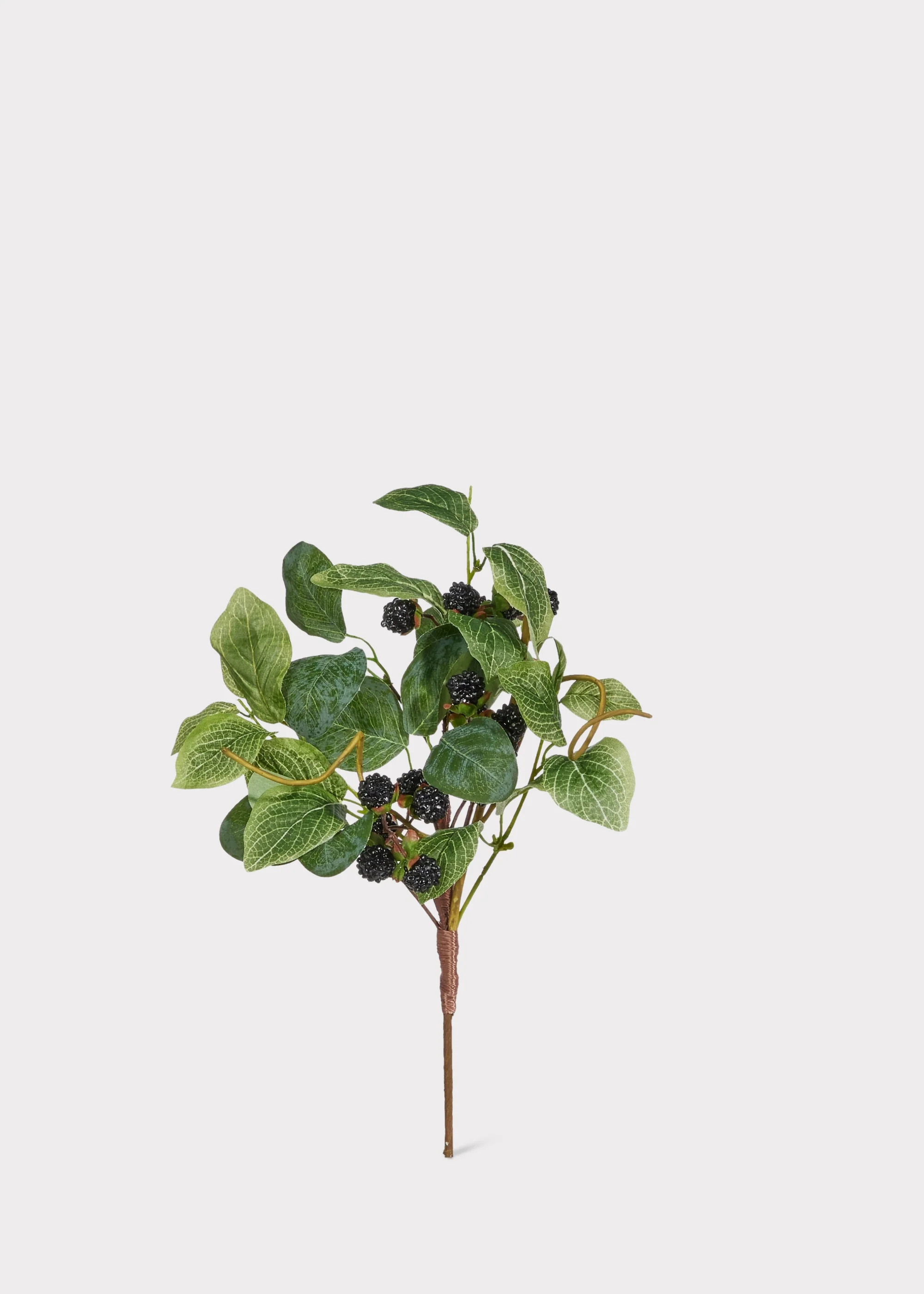 Fake Berries Black Raspberry Pick - 16" - Image 2