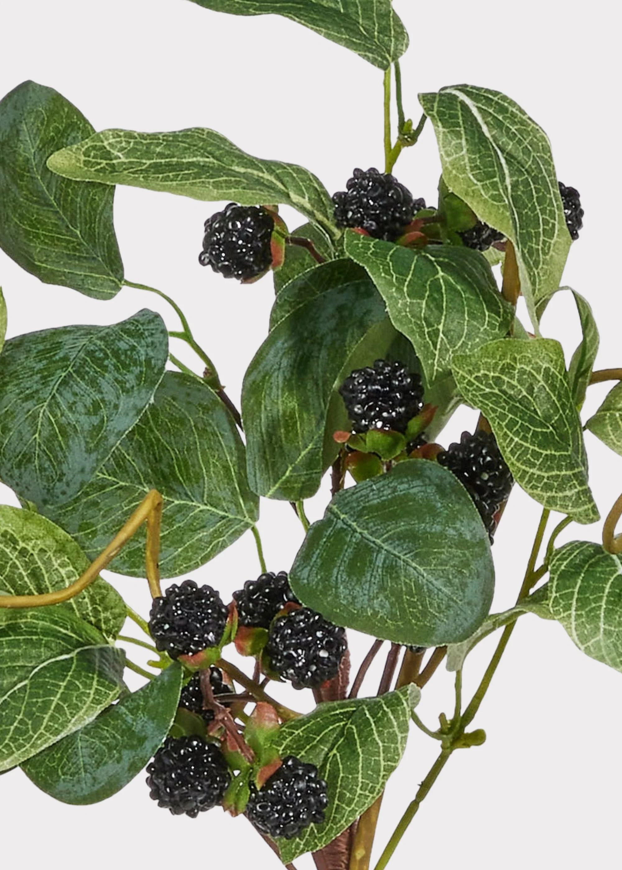 Fake Berries Black Raspberry Pick - 16" - Image 3