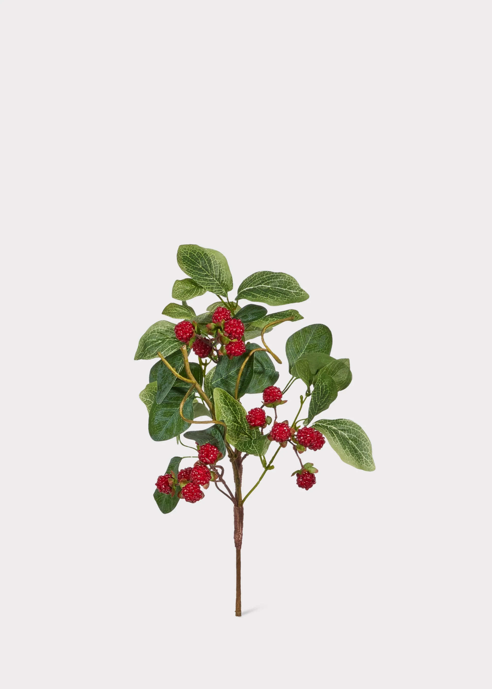 Fake Berries Red Raspberry Pick - 16" - Image 2
