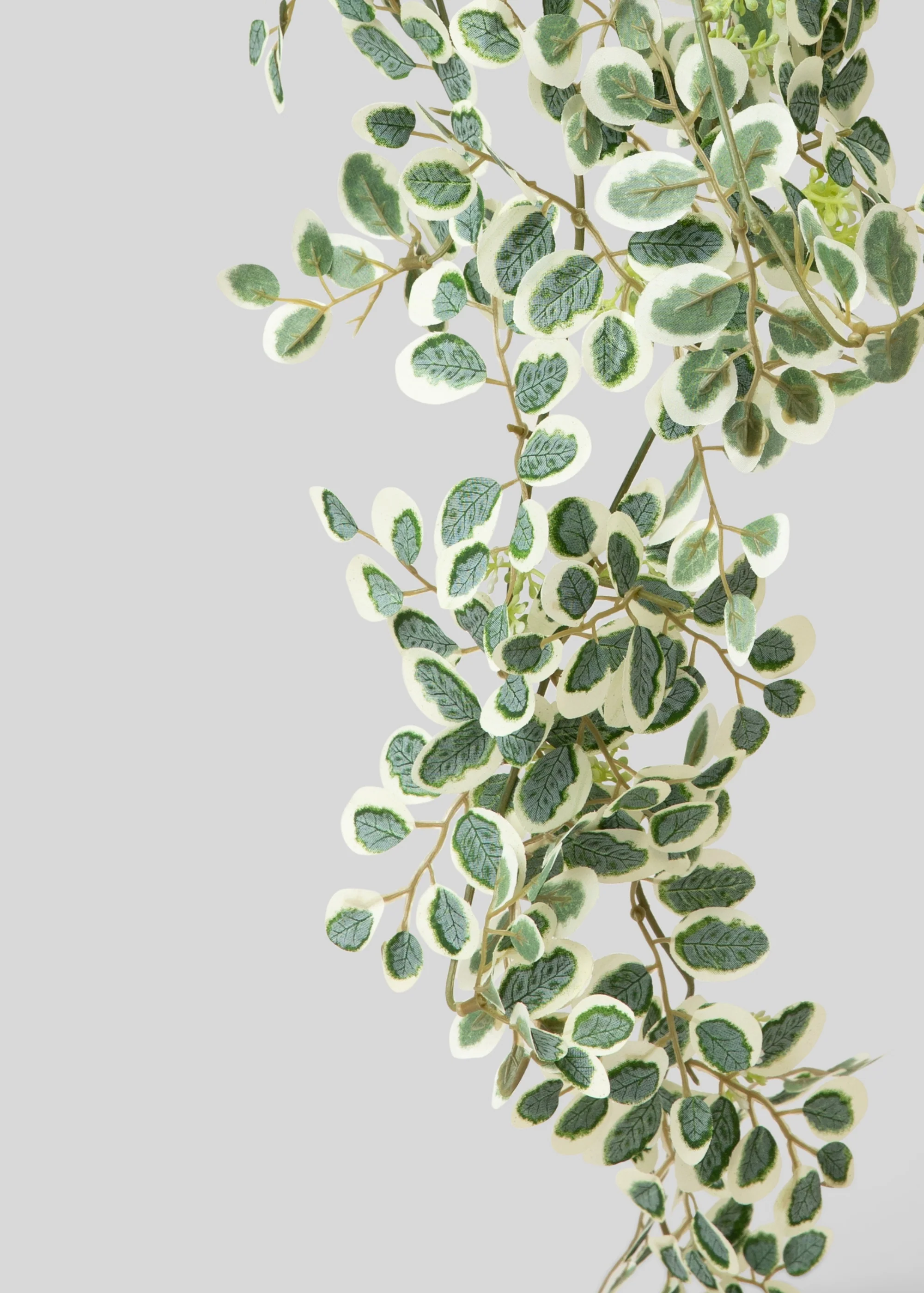Fake Button Leaf Hanging Plant - 35" - Image 4