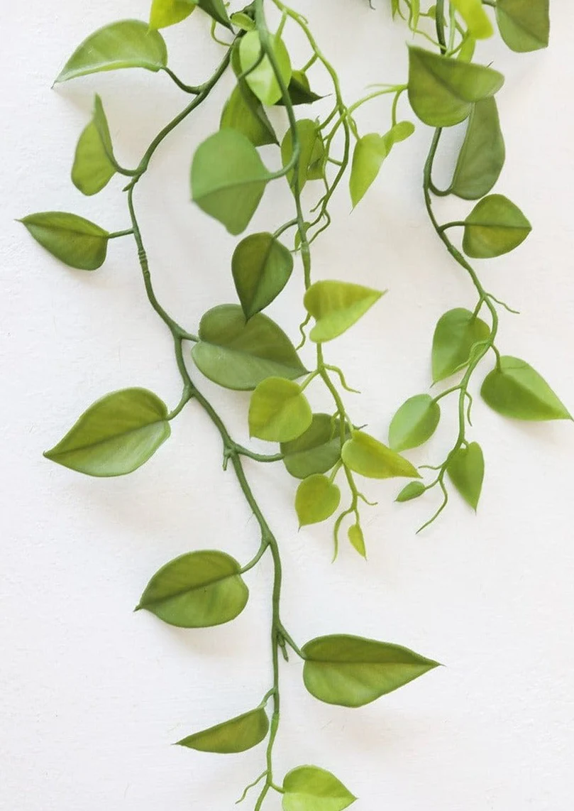 Artificial Plants Hanging Philodendron Bush - 32" - Image 4