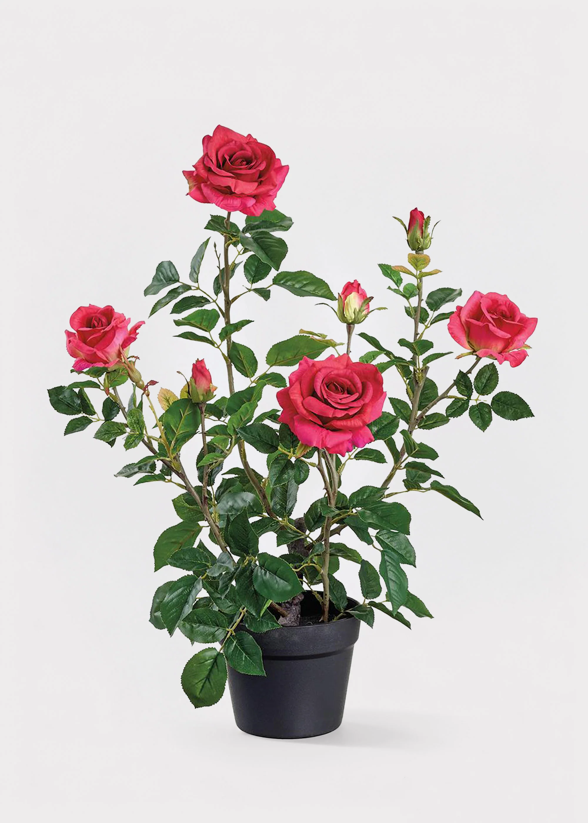 SAVE - Fake Potted Patio Red Rose Arrangements - 25"