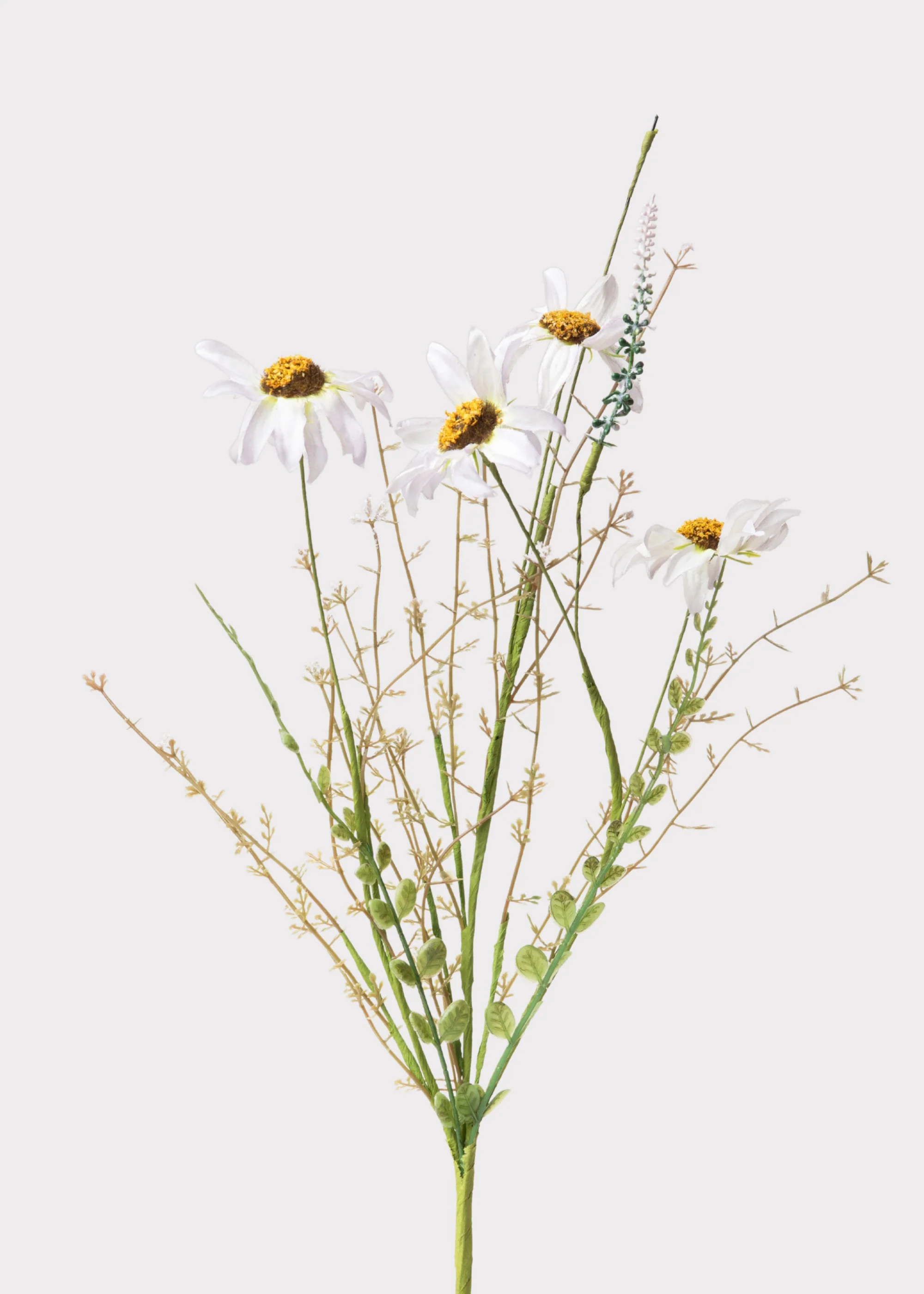 Fake Wildflower Daisy Spray in Pale Lavender - 22.5"
