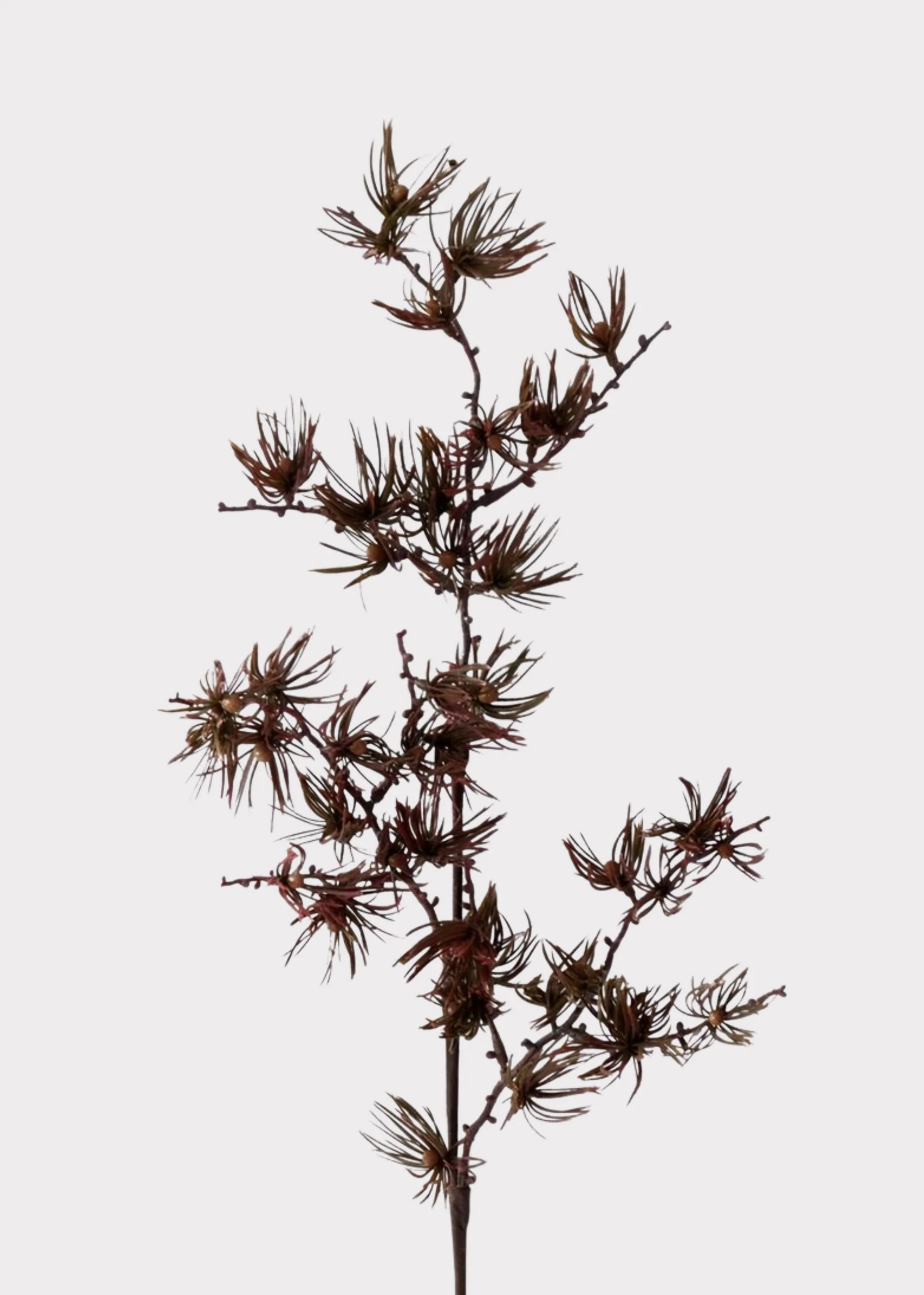 Fall Burgundy Fake Pine Foliage Branch - 32"
