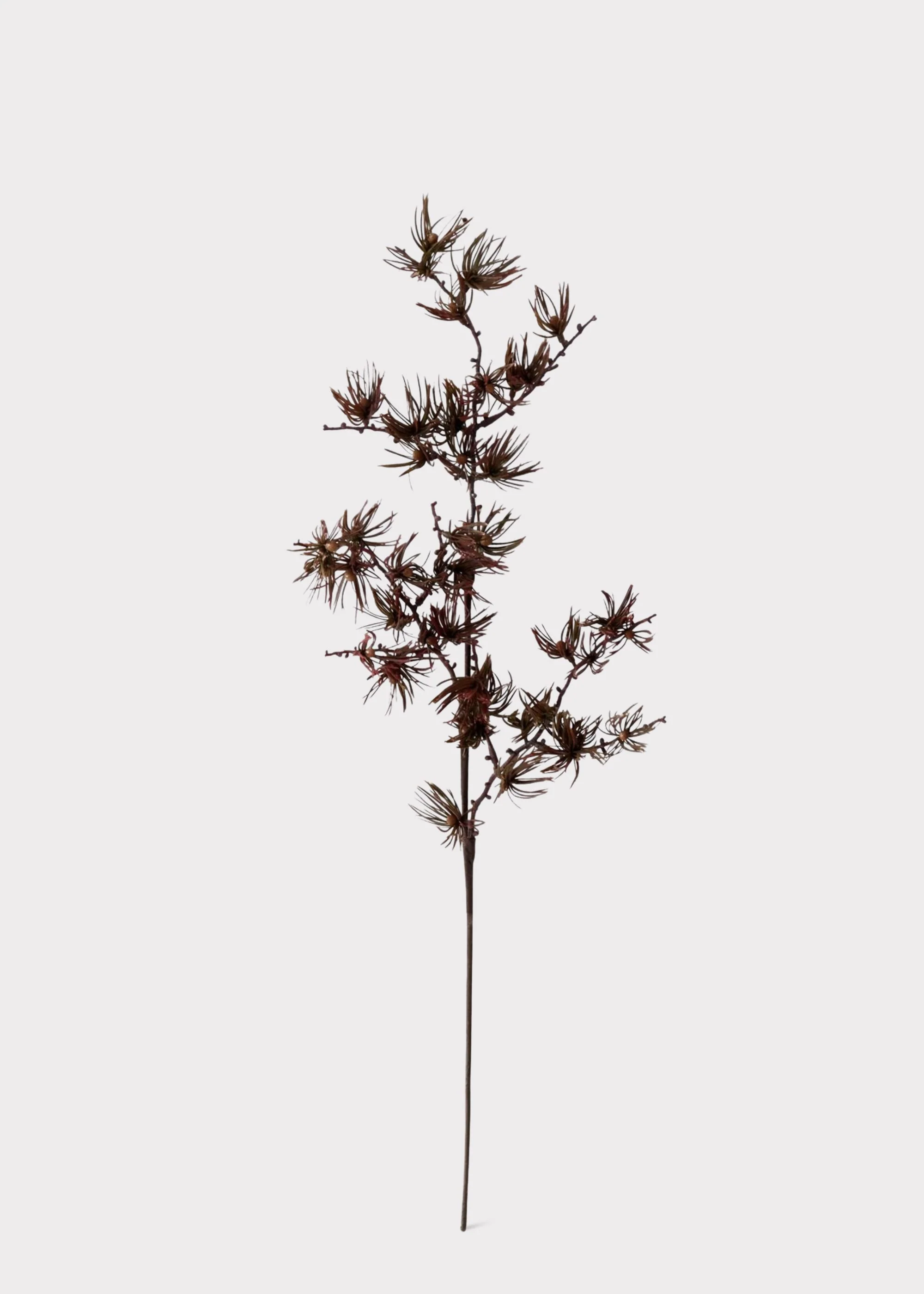 Fall Burgundy Fake Pine Foliage Branch - 32" - Image 2