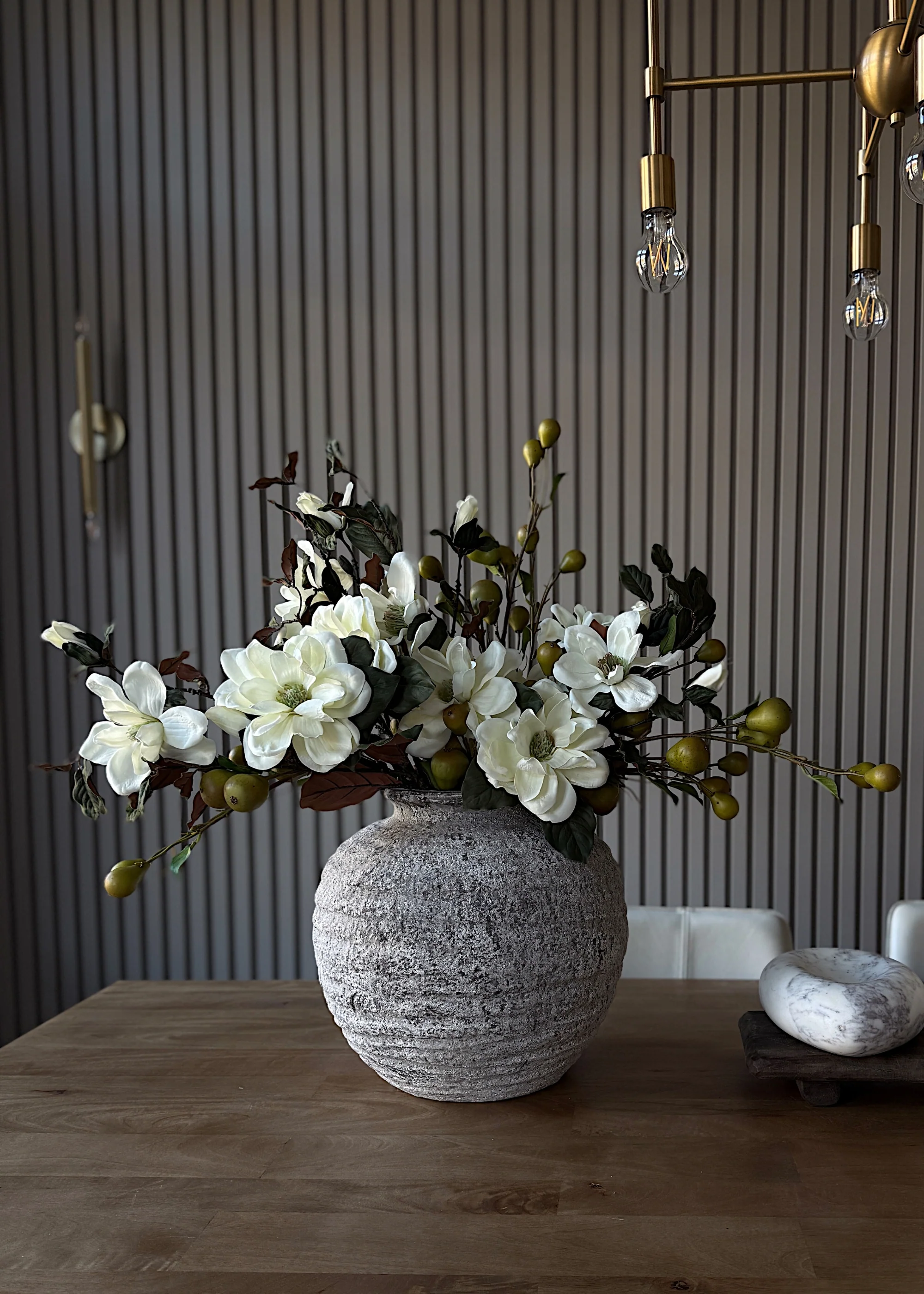 Faux Pear Fruit Branch - 39" - Image 5