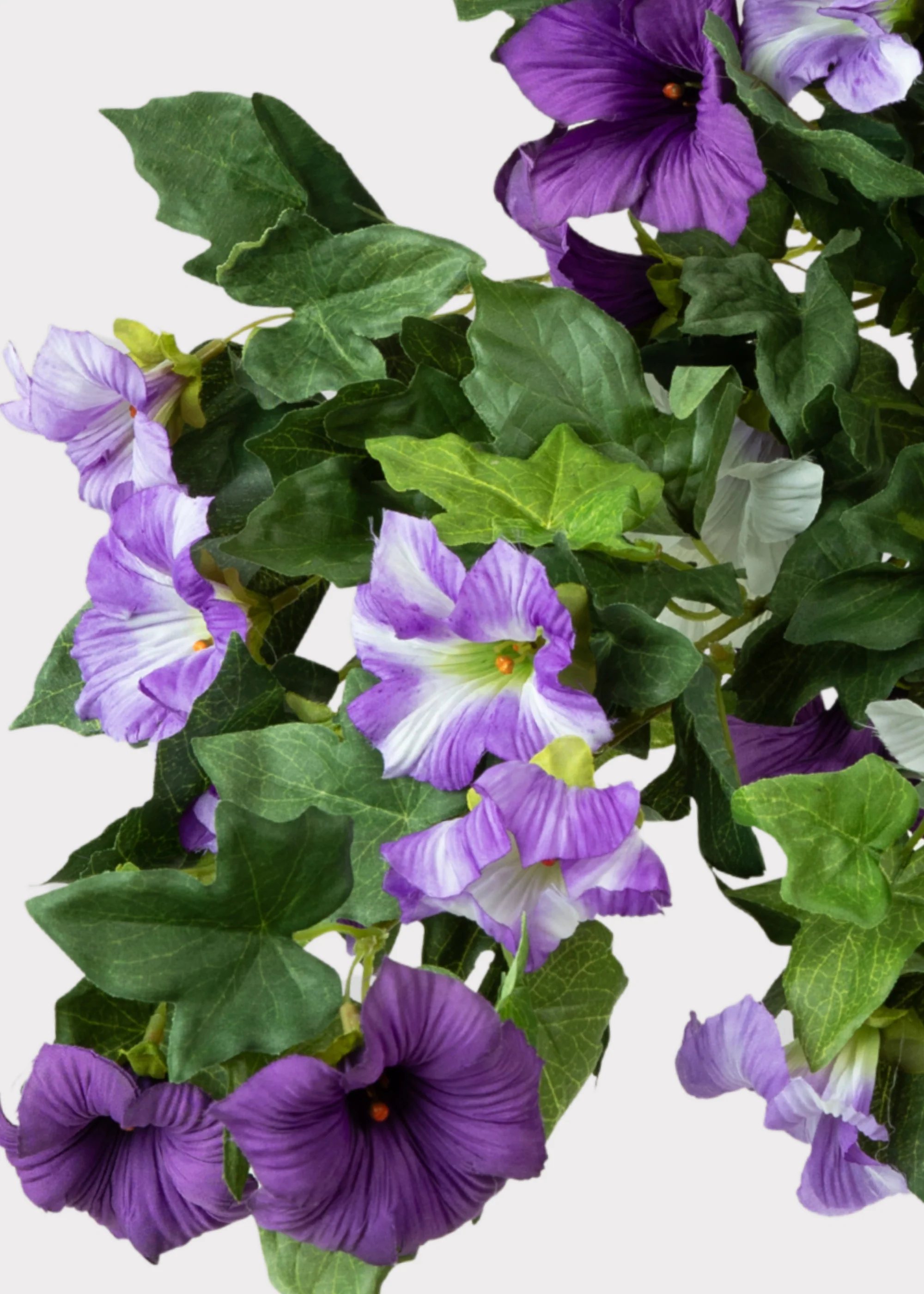 Fake Petunia UV Treated Indoor/Outdoor Hanging Flower Bush - 26" - Image 3