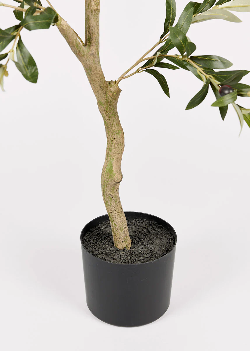 Artificial Potted Olive Tree Plant - 47.25" - Image 3