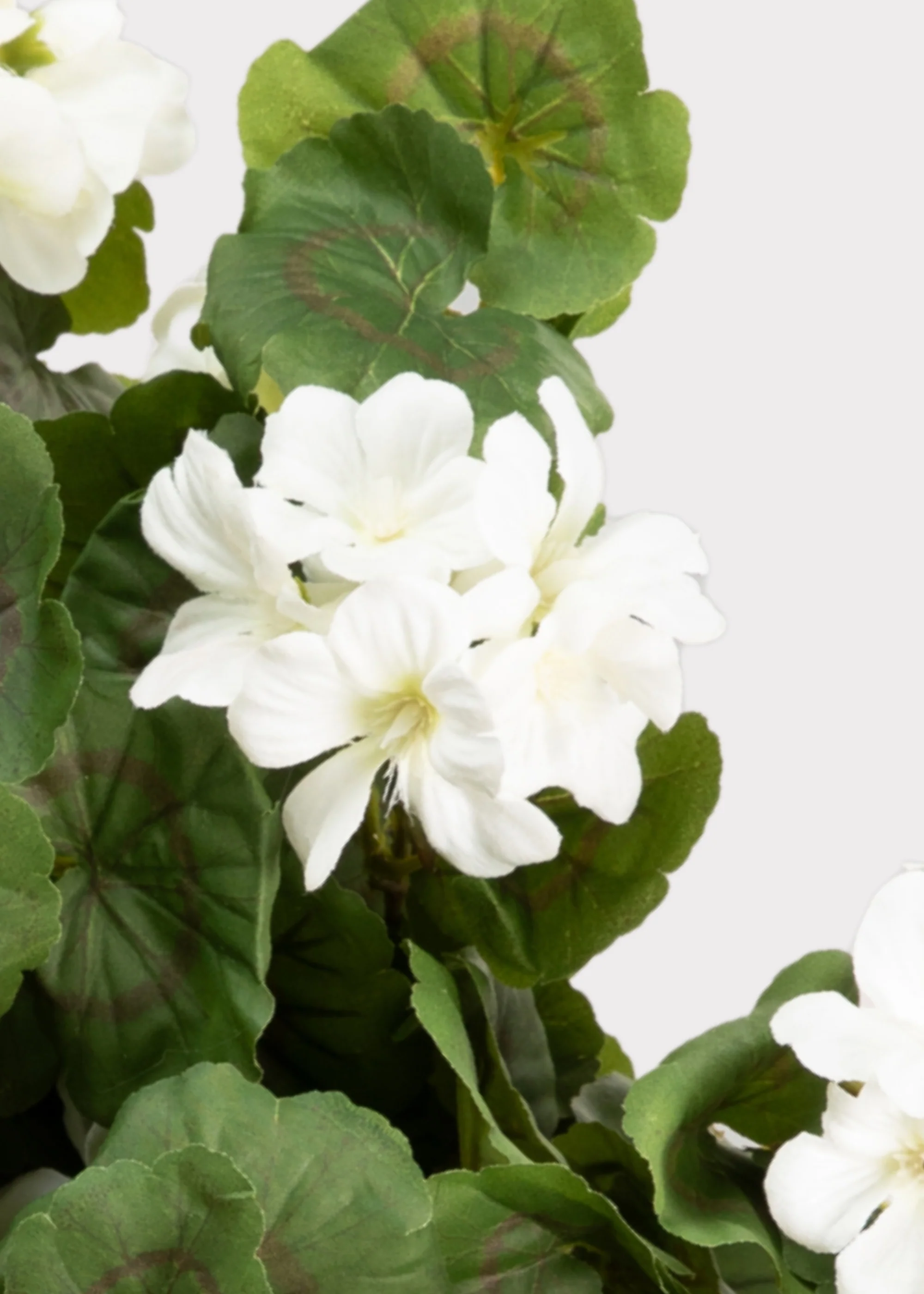 UV Treated Geranium Hanging Bush Outdoor Fake Plants - 27" - Image 3