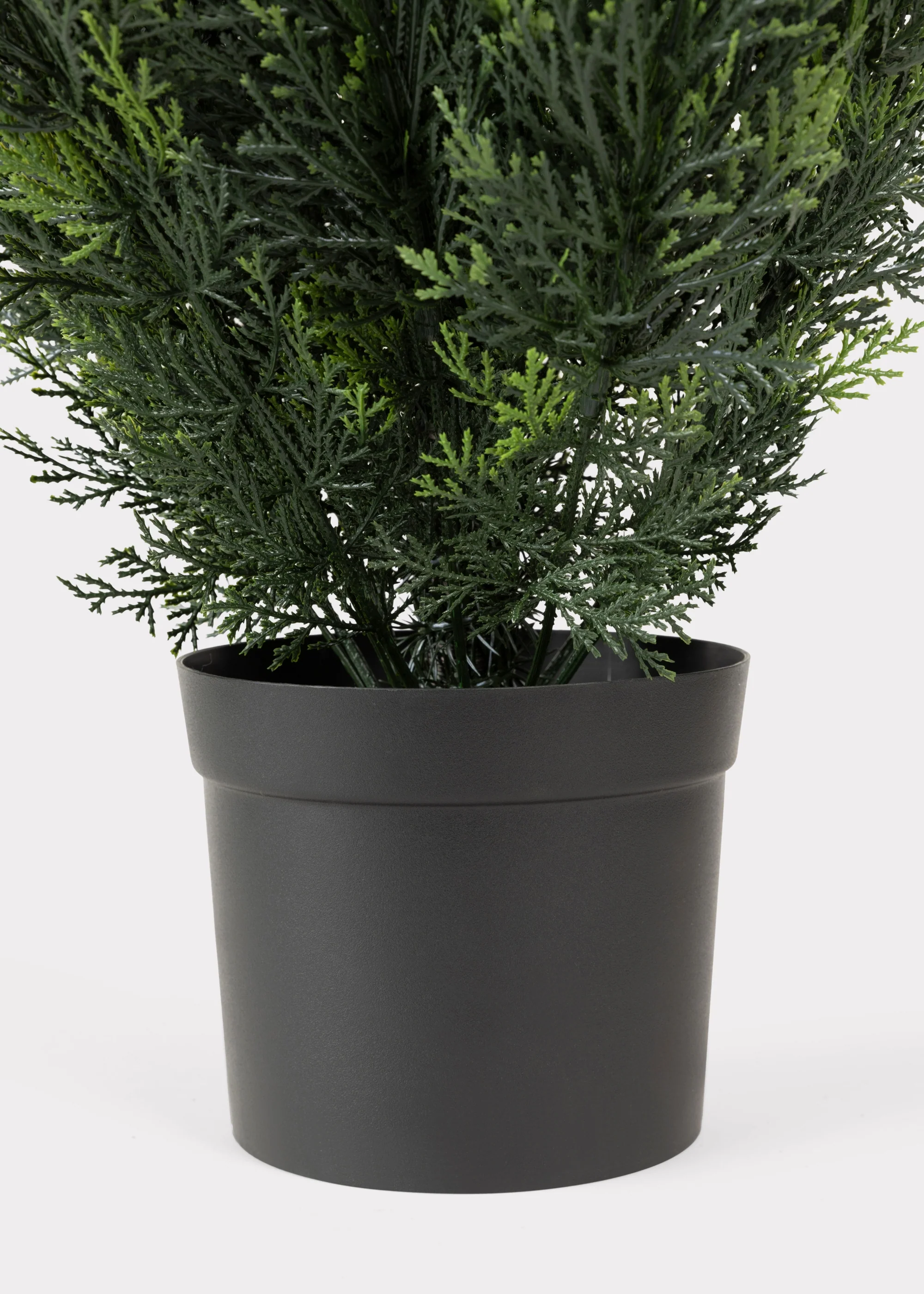 Fake UV Treated Indoor/Outdoor Cedar Topiary Tree in Pot - 48" - Image 4