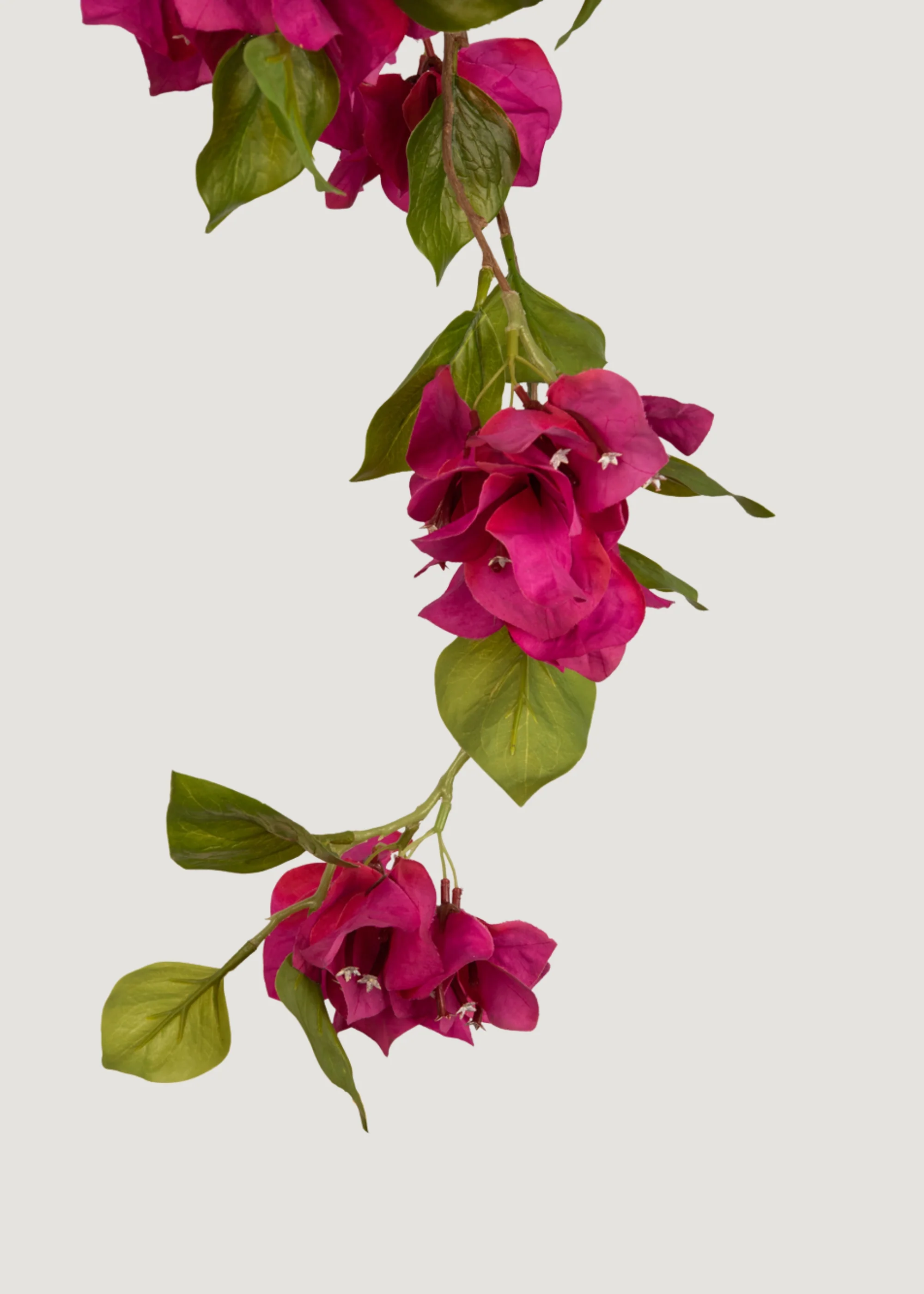 Fuchsia Faux Bougainvillea Hanging Bush - 43" - Image 3