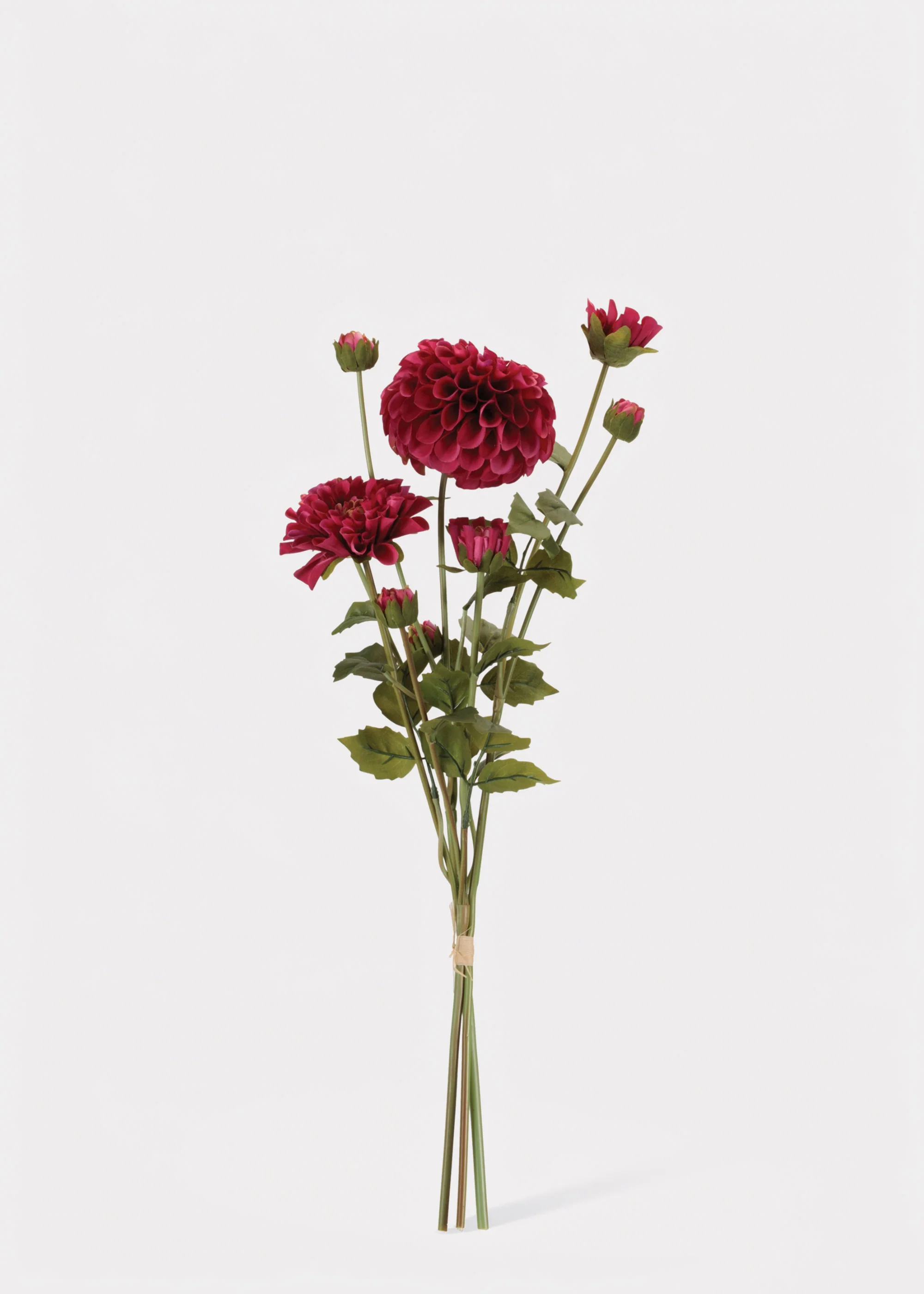 Fuchsia Artificial Zinnia Flower Bundle - 23.5" - Image 3