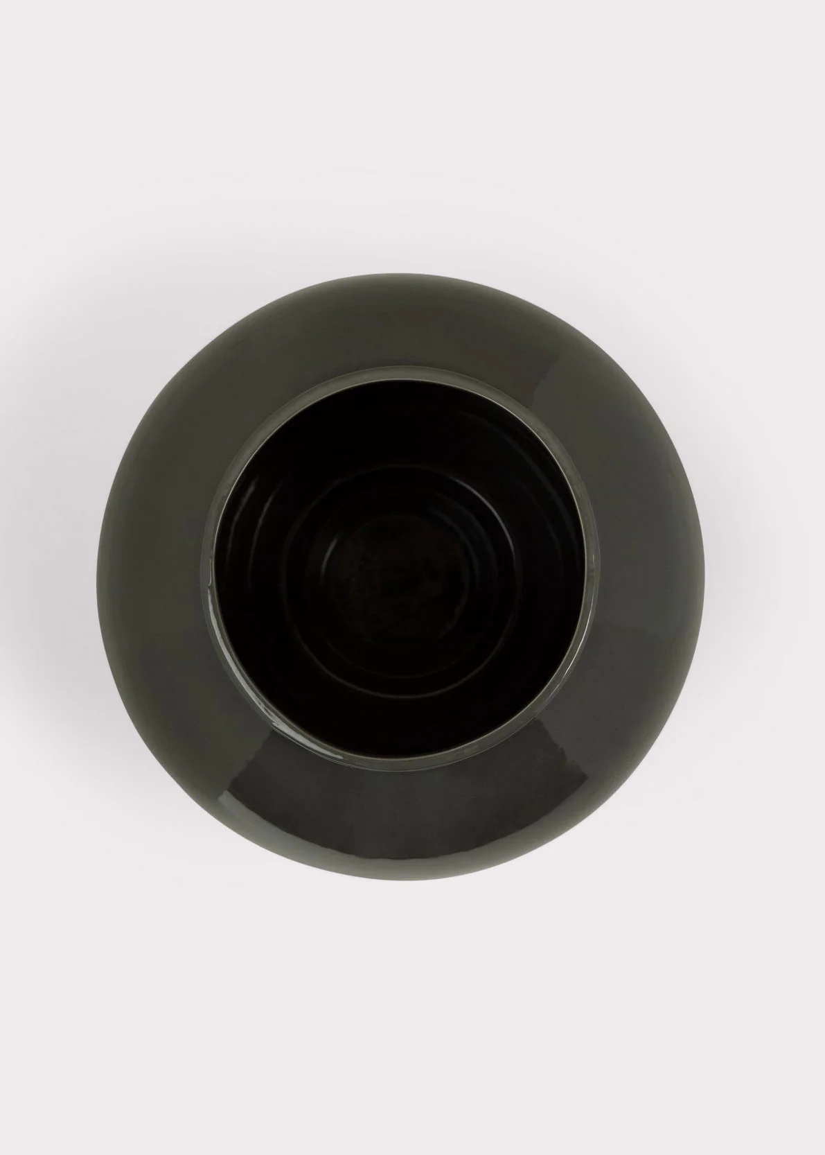 Afloral™ Ceramic Jar Vase in Glossy Slate - 11" - Image 5