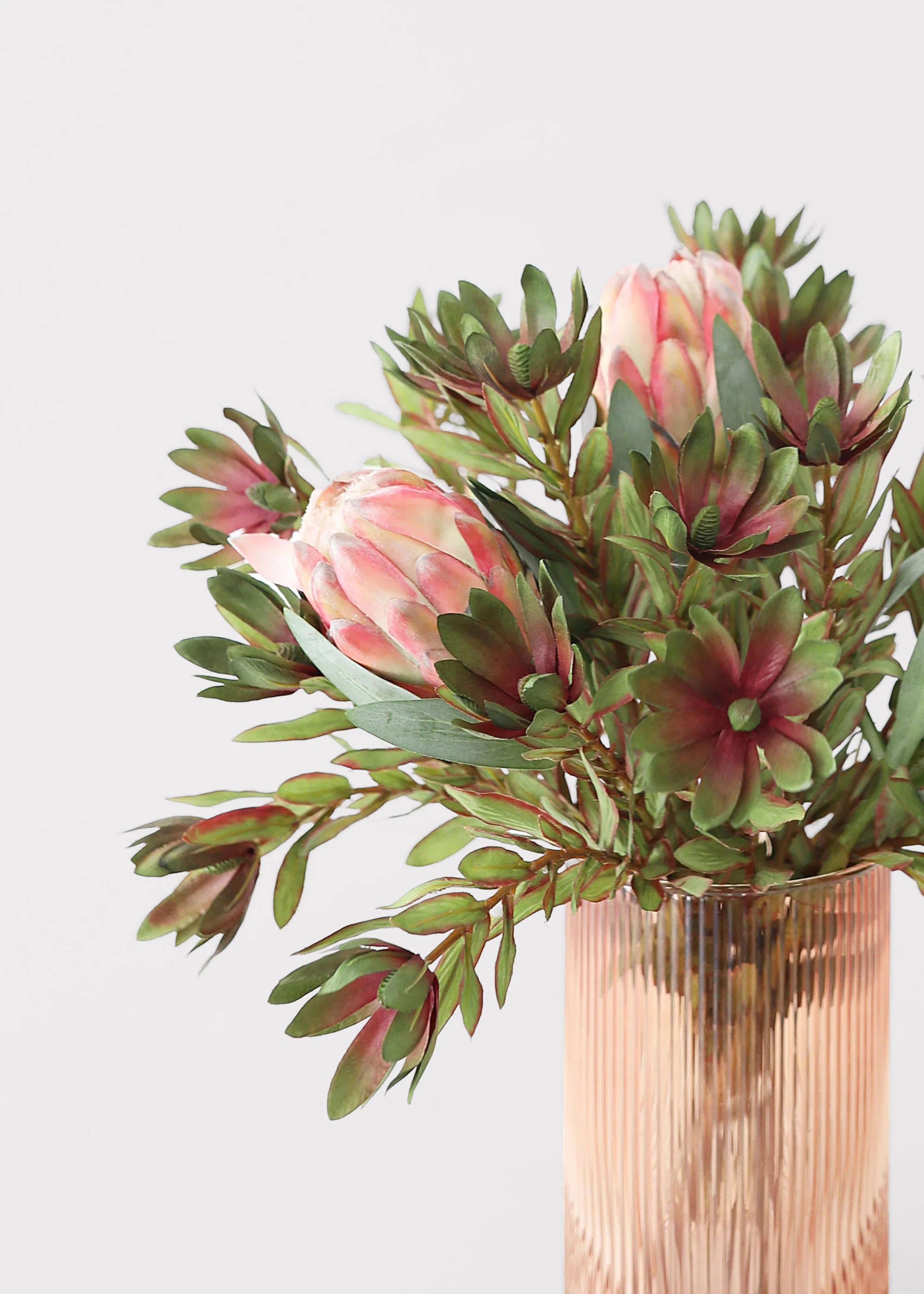 Green Artificial Wild Protea Foliage - 26.25" - Image 5